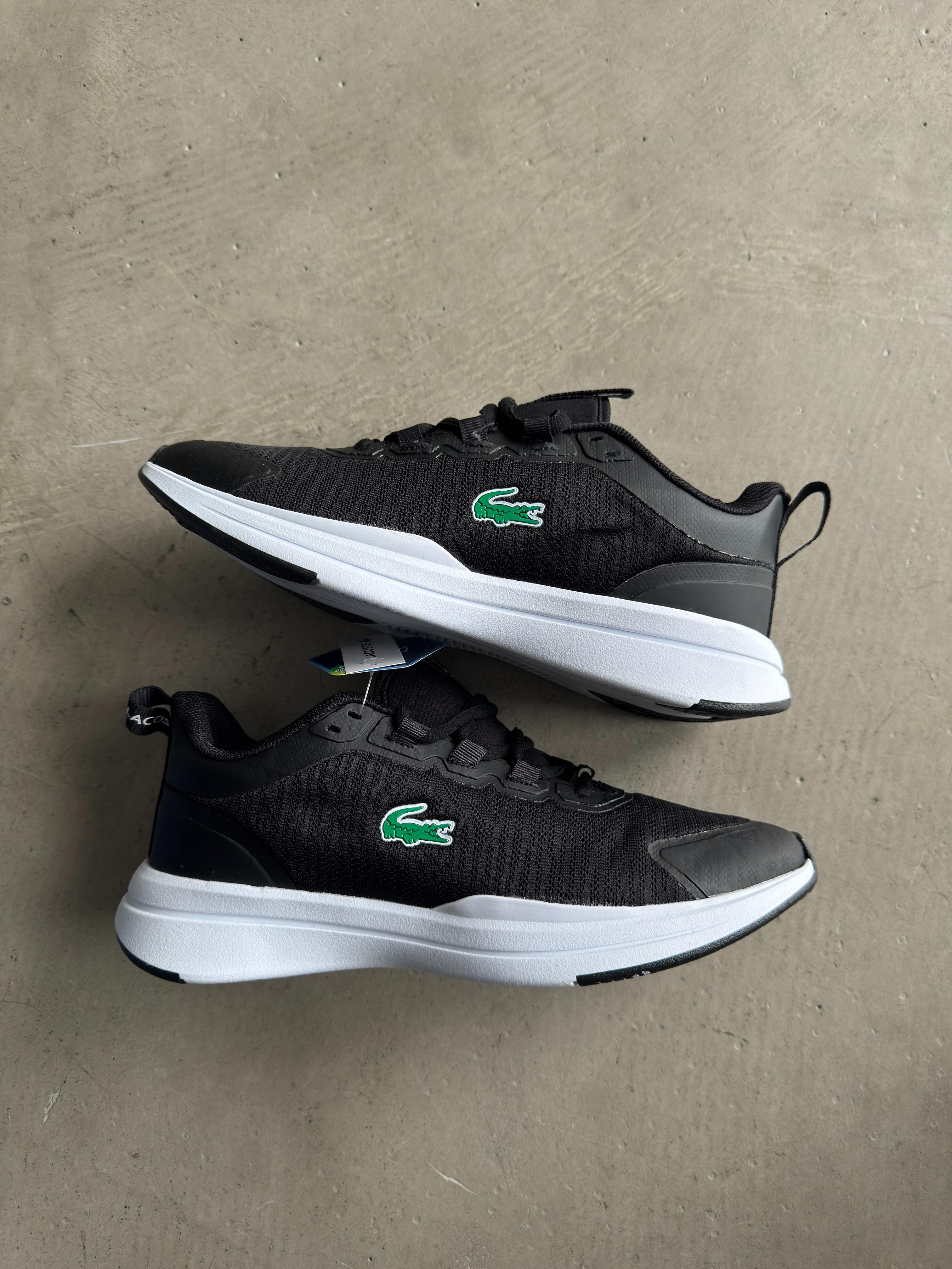 LACOSTE SİYAH BEYAZ FİLELİ