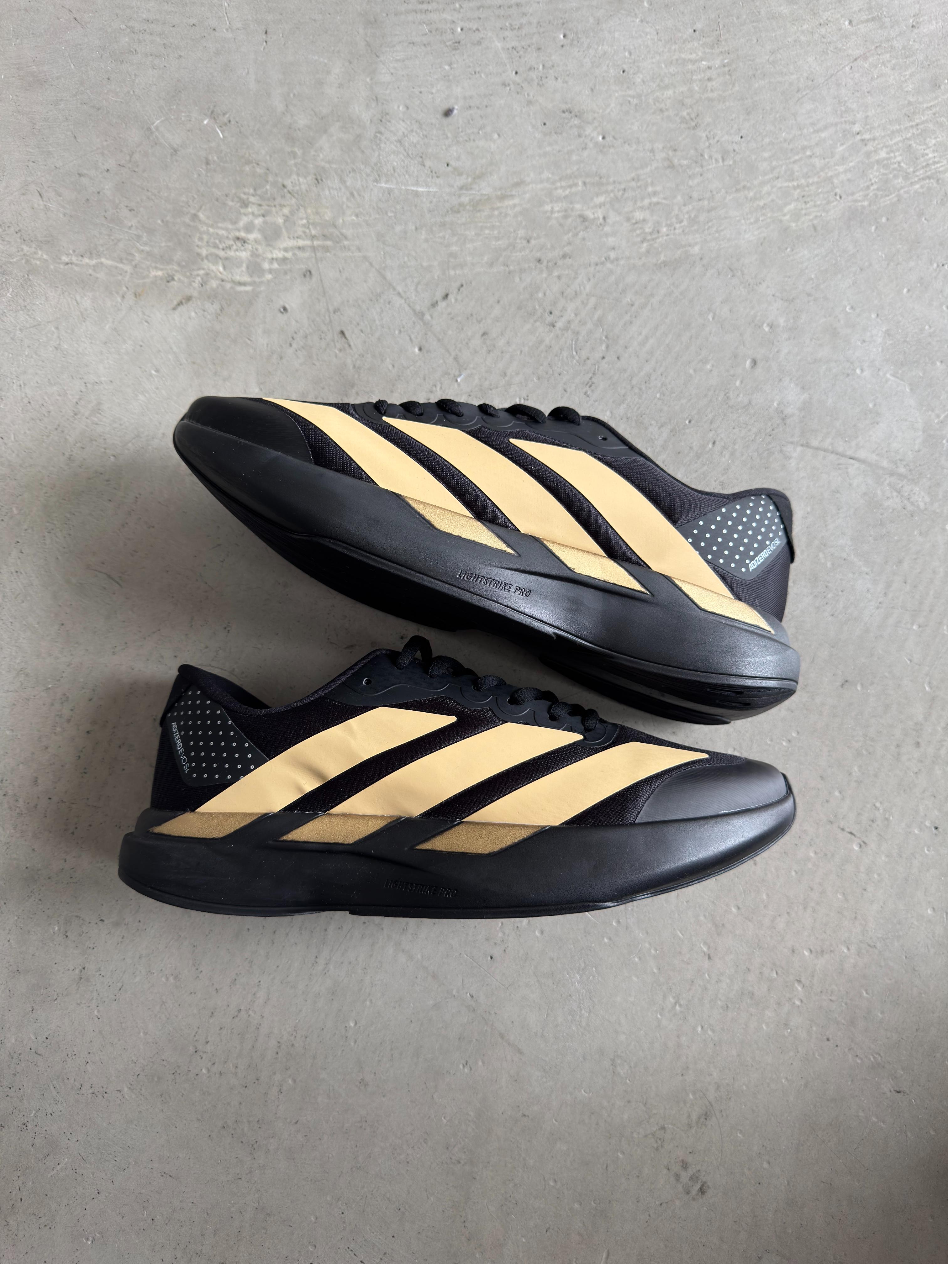 Adizero evo sl siyah gold