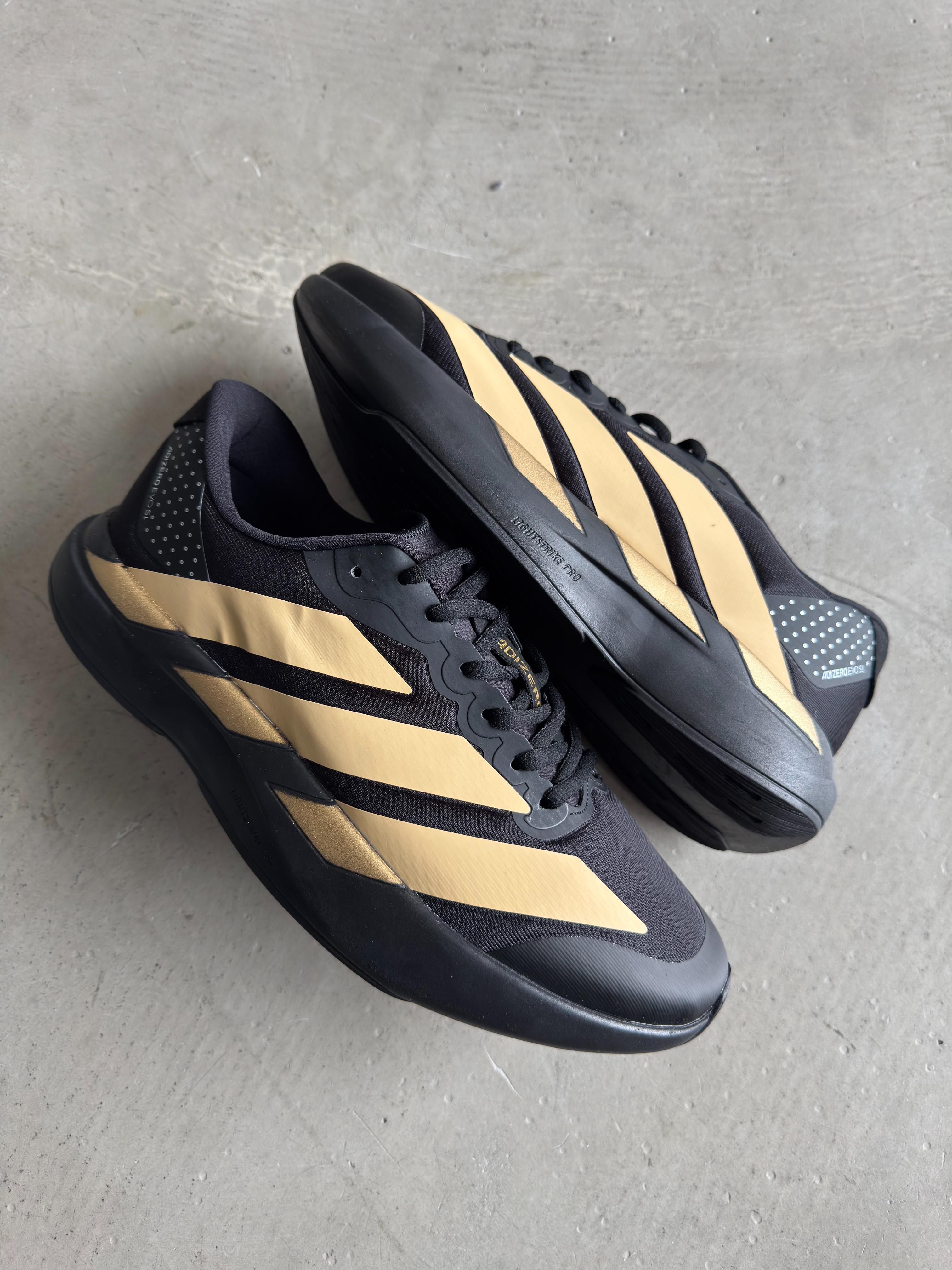 Adizero evo sl siyah gold