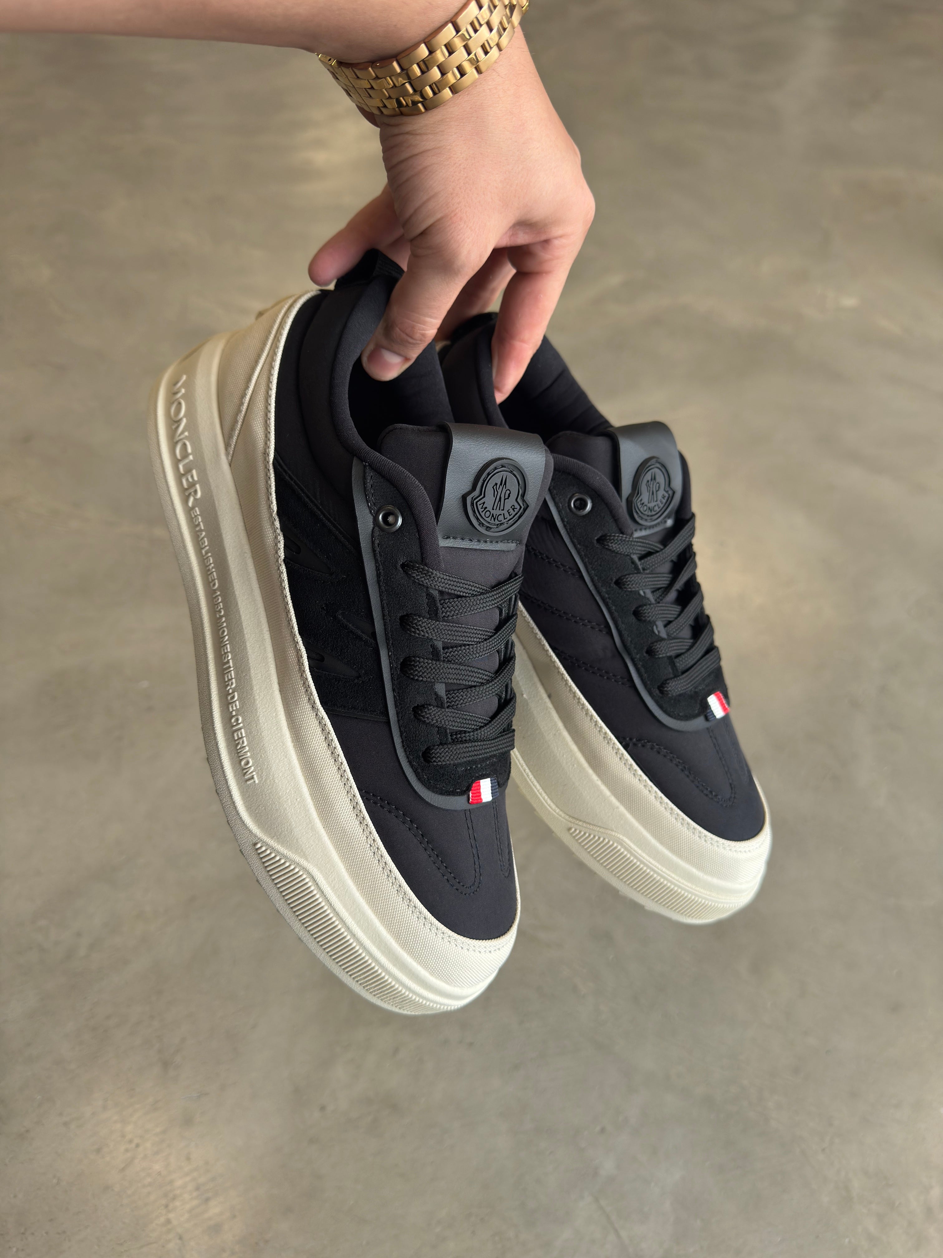 Moncler Siyah Yüksek Taban