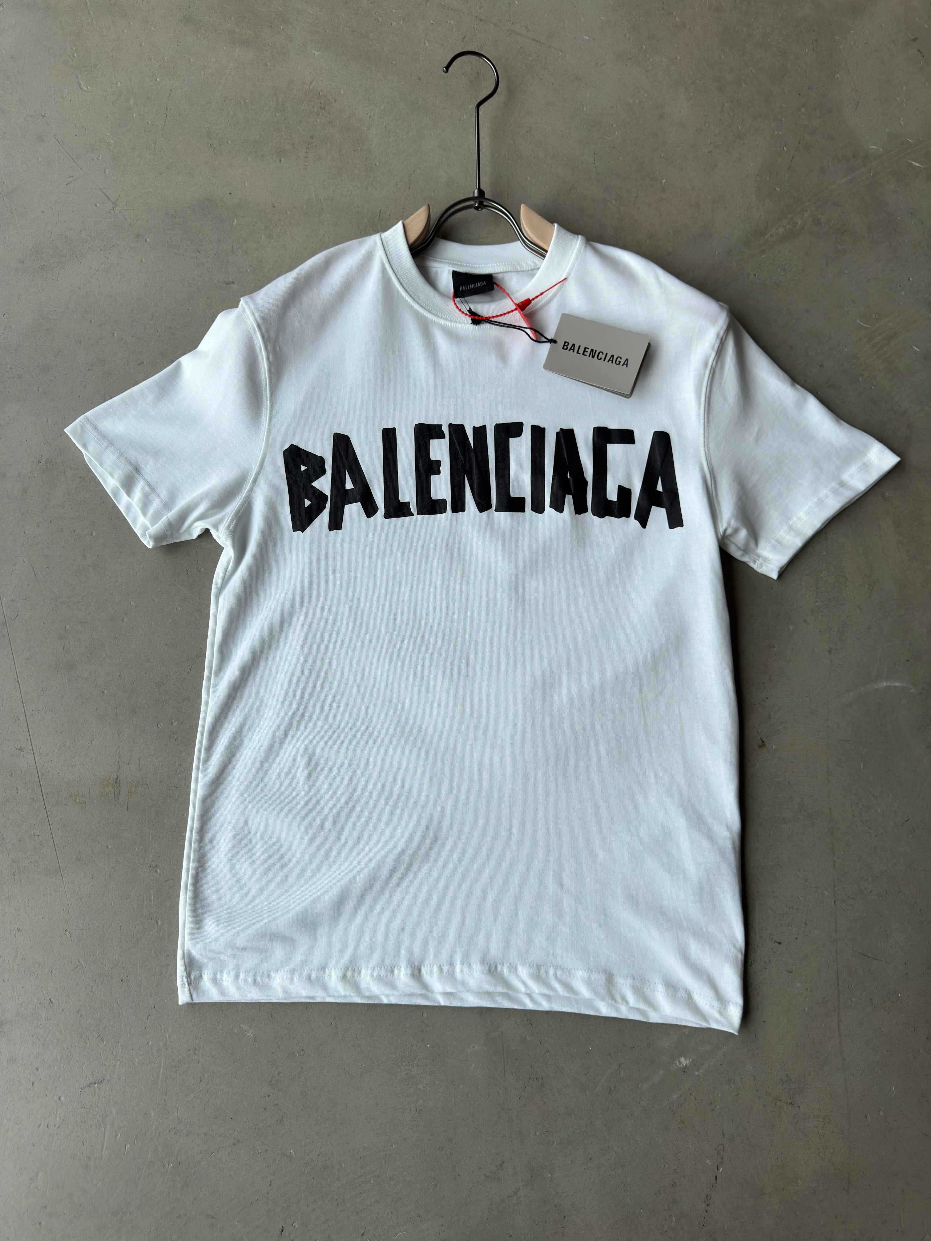 Balenciaga baskı beyaz tshirt (Premium)