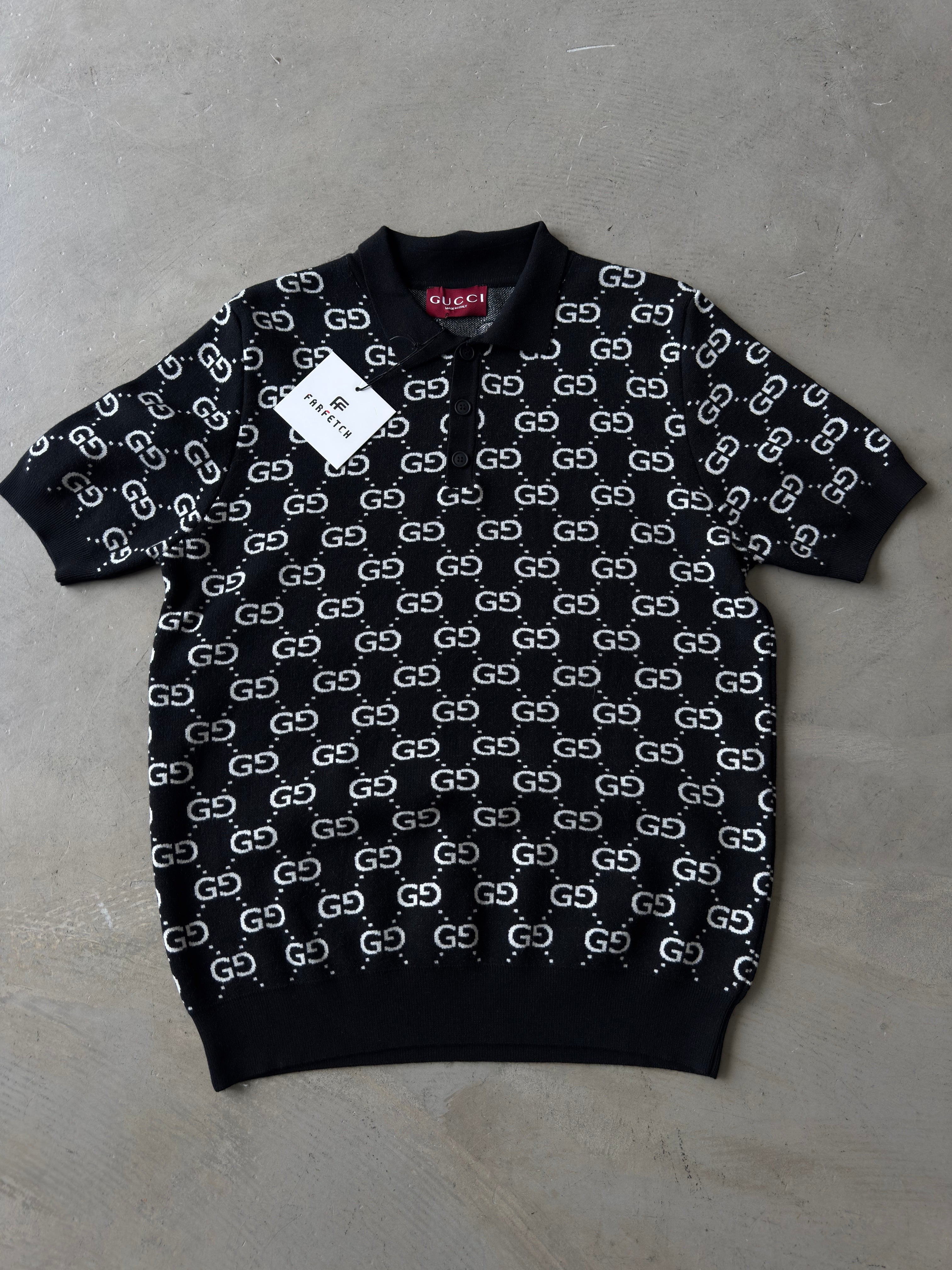 Guccı triko siyah tshirt (premium)
