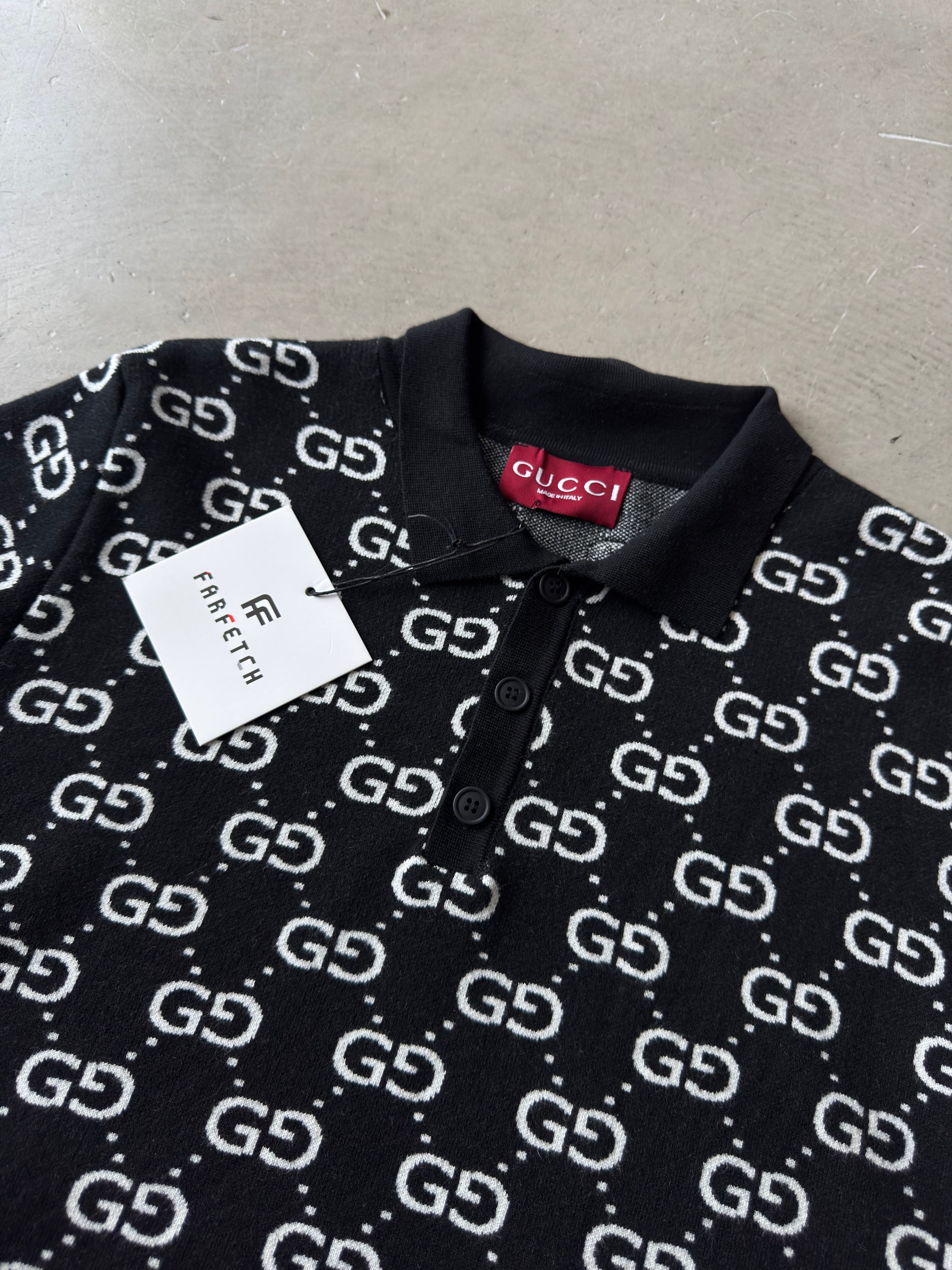 Guccı triko siyah tshirt (premium)