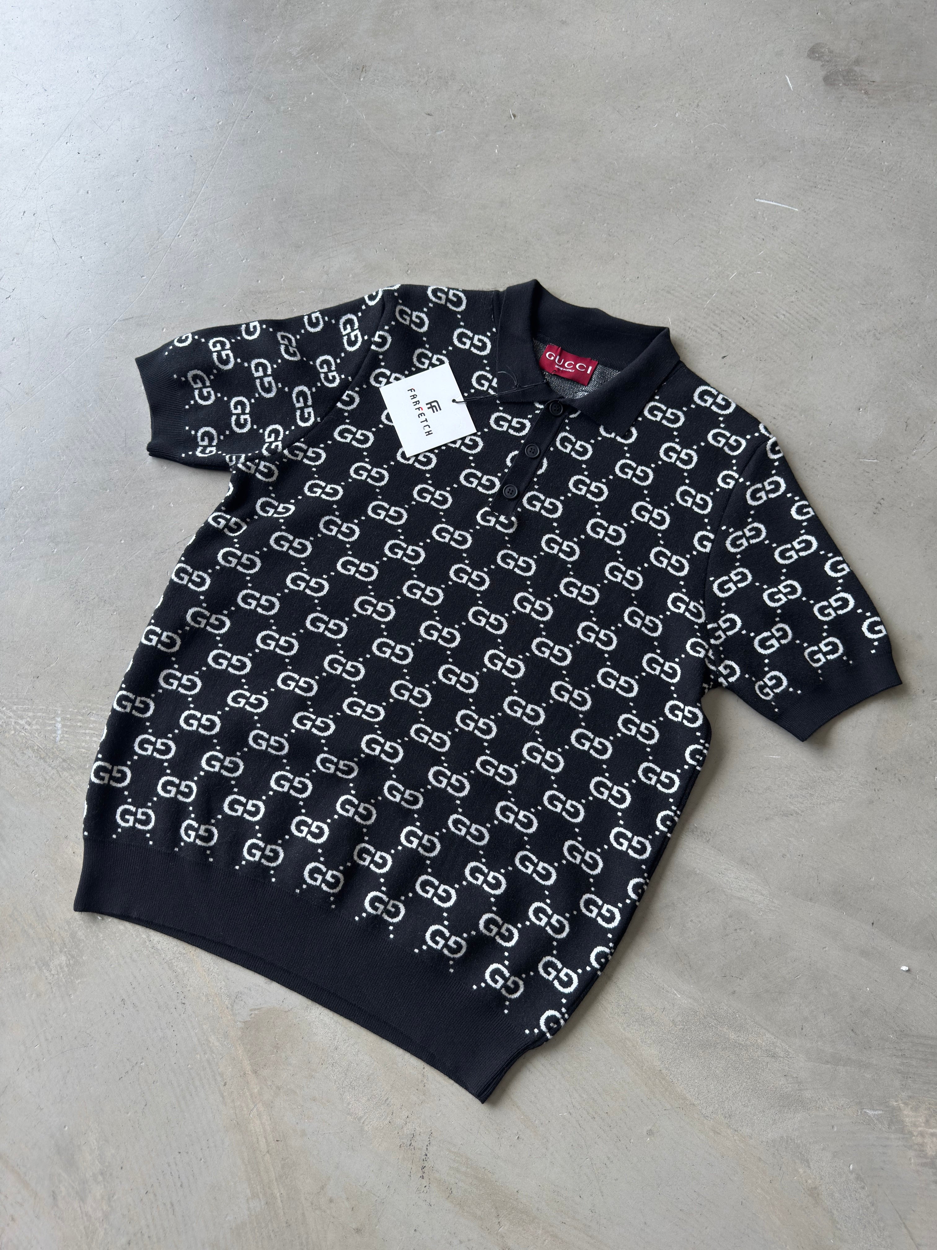 Guccı triko siyah tshirt (premium)