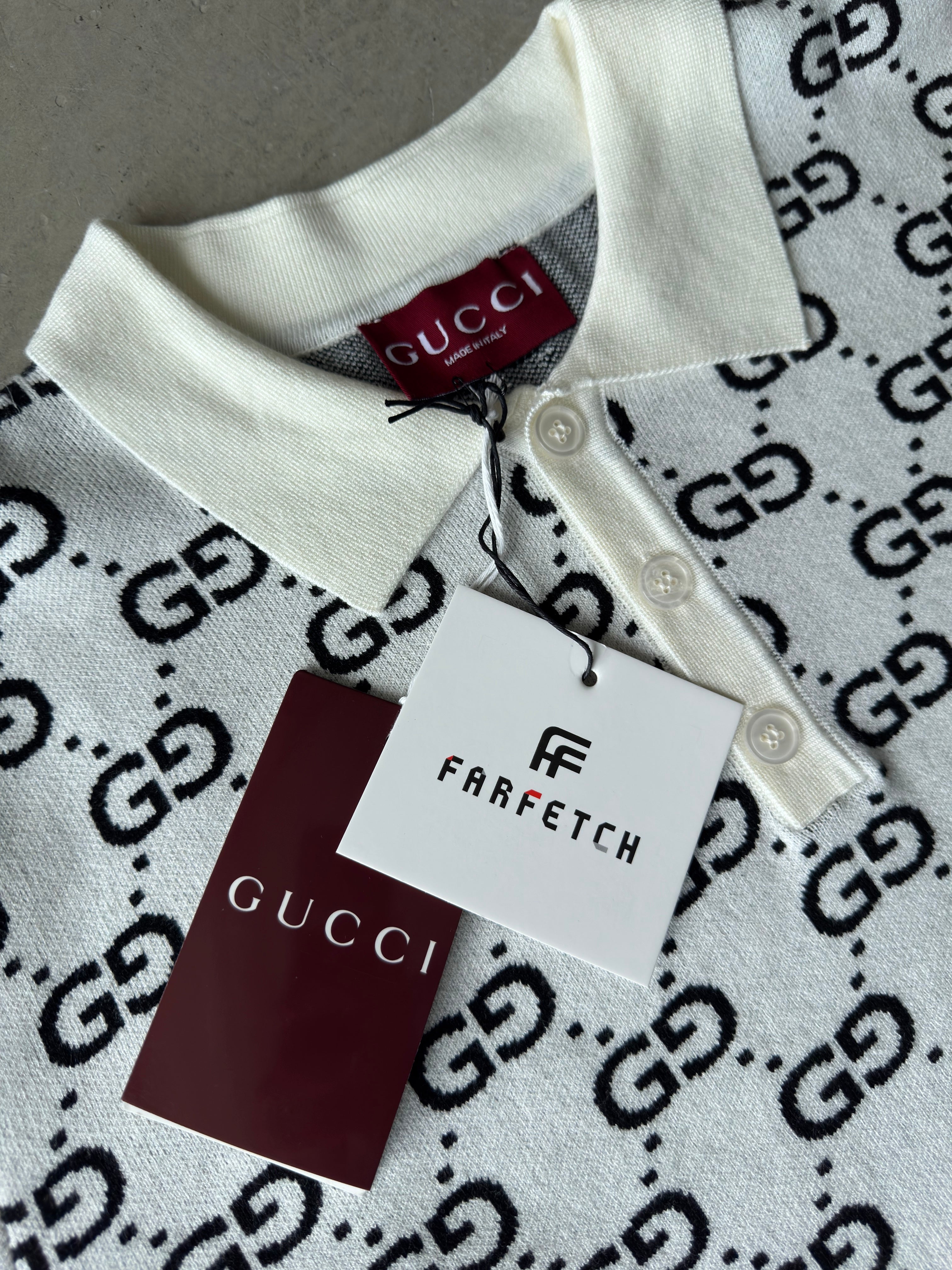 Guccı triko beyaz tshirt (premium)