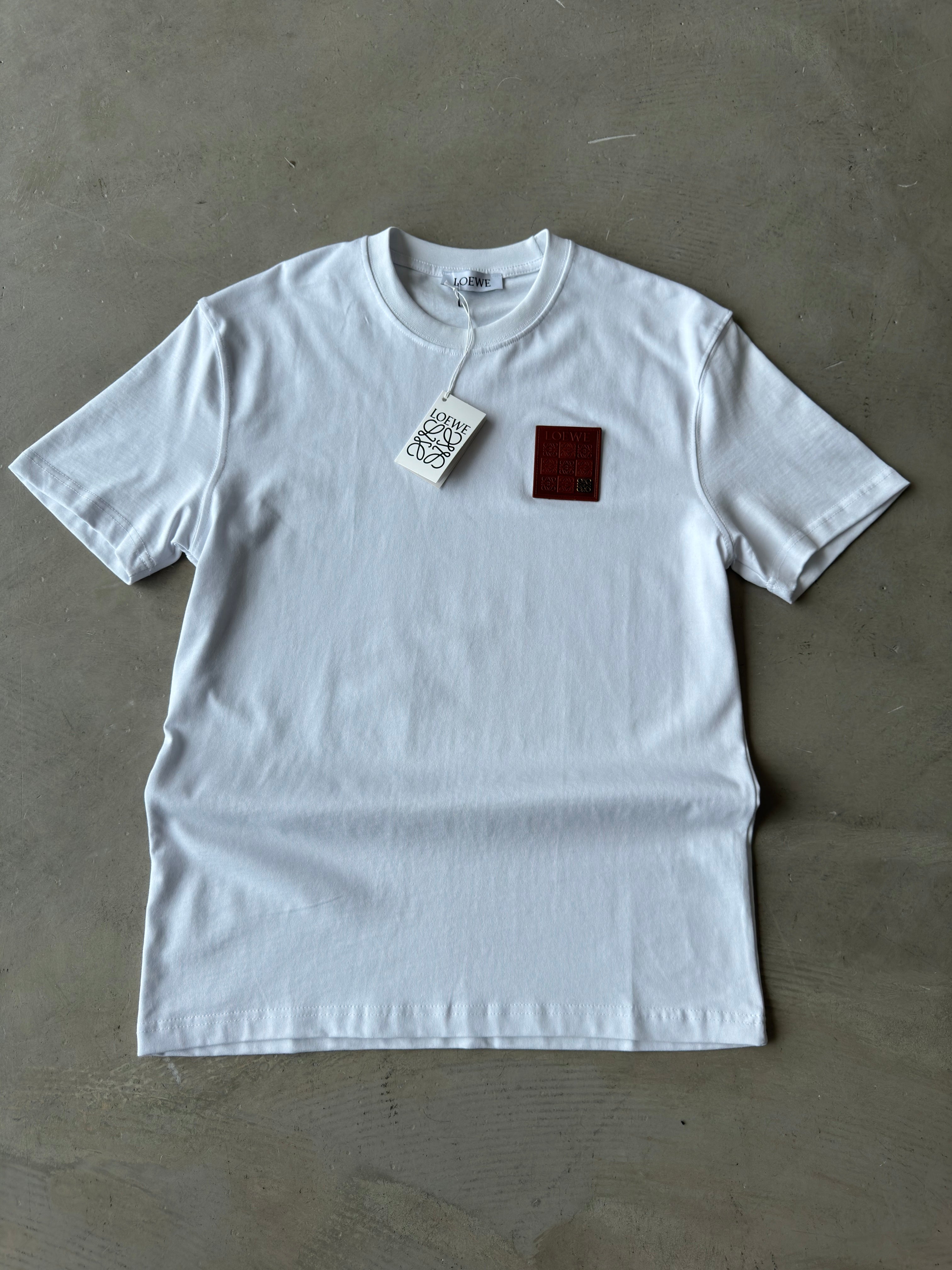Loewe ithal armalı beyaz tshirt (premium)