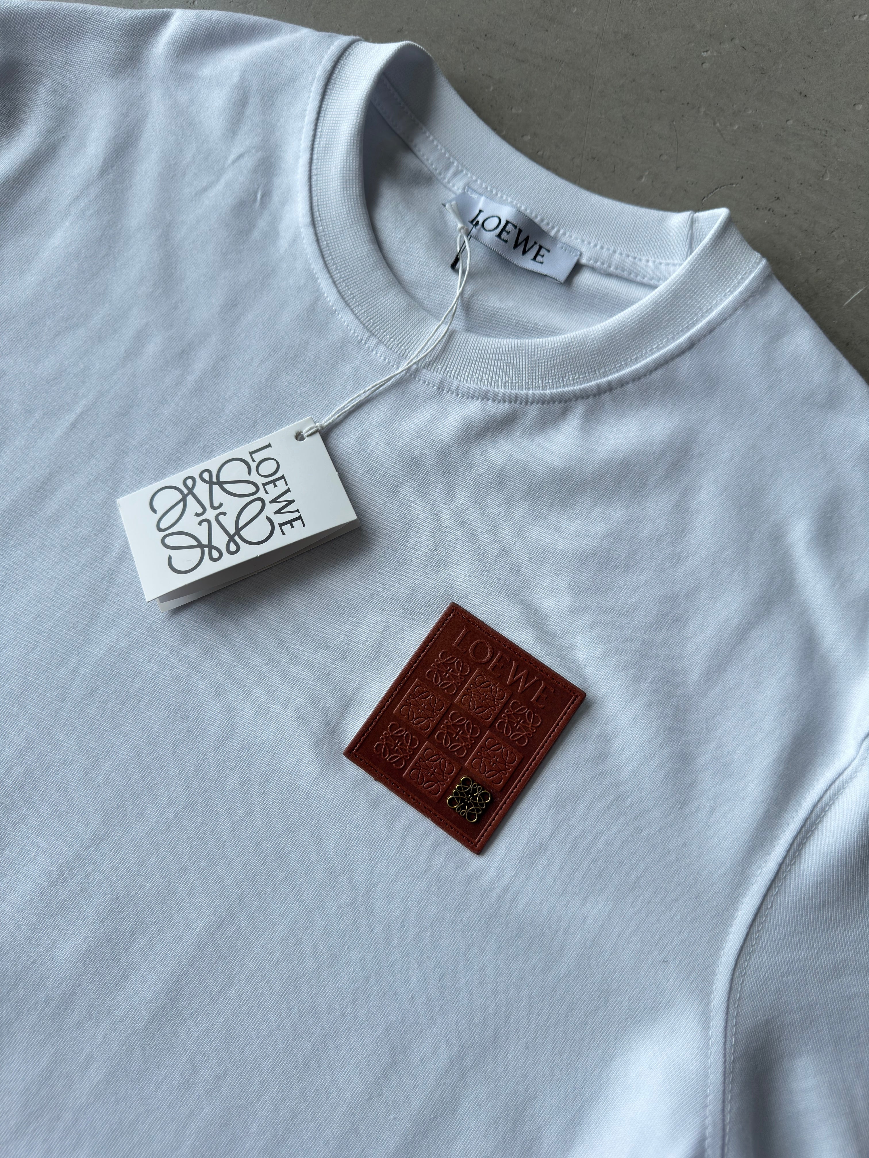 Loewe ithal armalı beyaz tshirt (premium)
