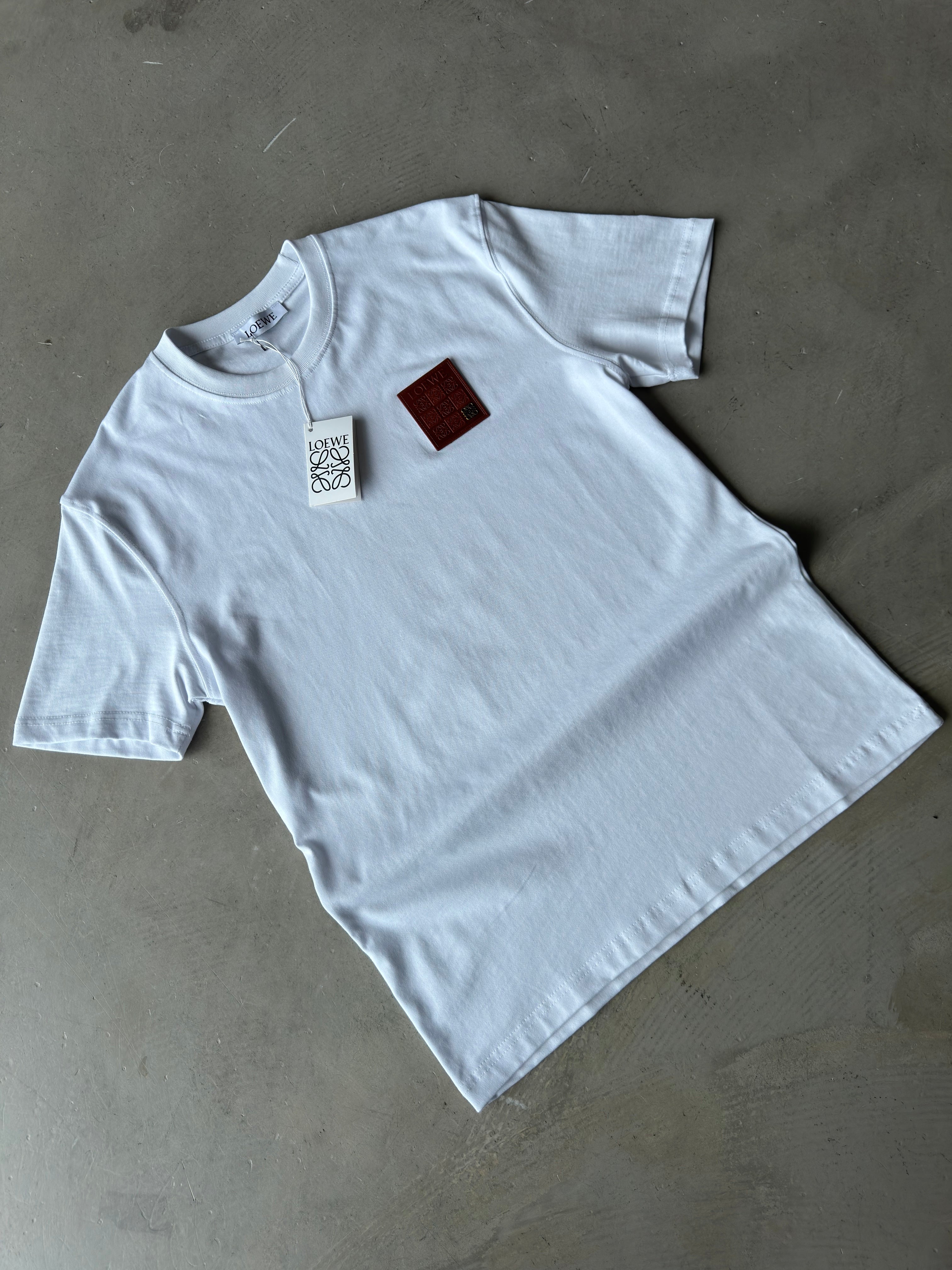 Loewe ithal armalı beyaz tshirt (premium)
