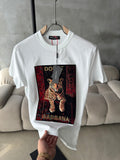 D&G Leopar beyaz tshirt (premium)