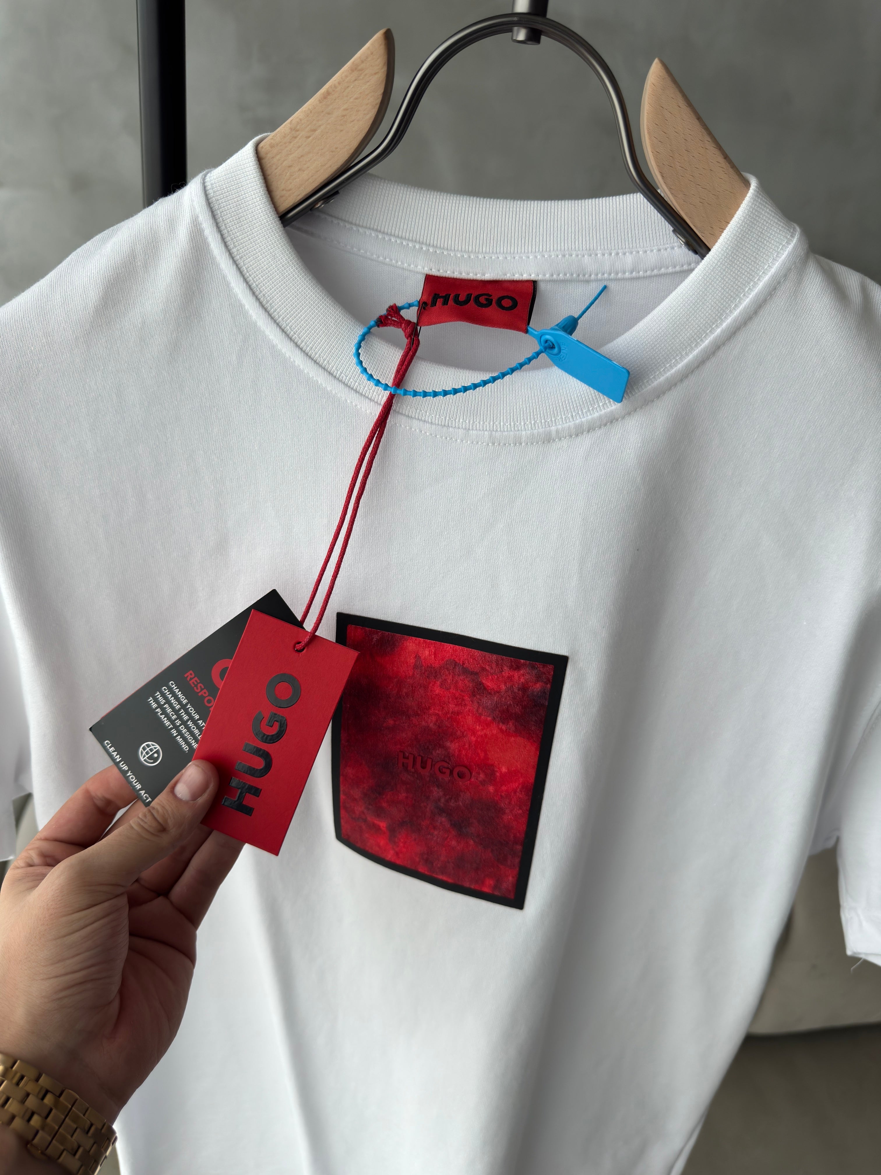 Hugo red form beyaz tshirt (premium)