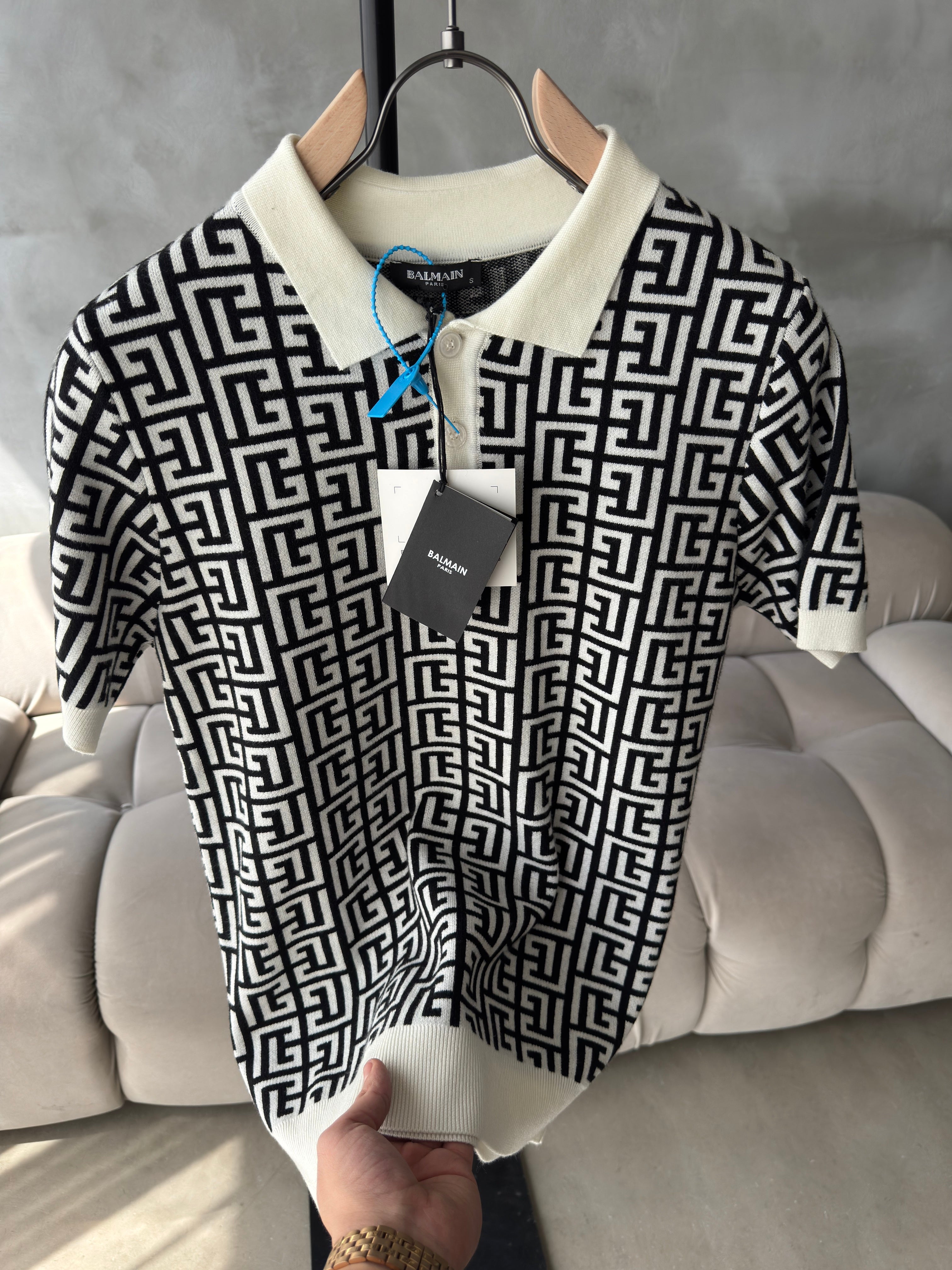 Balmaın triko beyaz tshirt (premium)