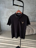 LV Polo Yaka Siyah Tshirt (premium)
