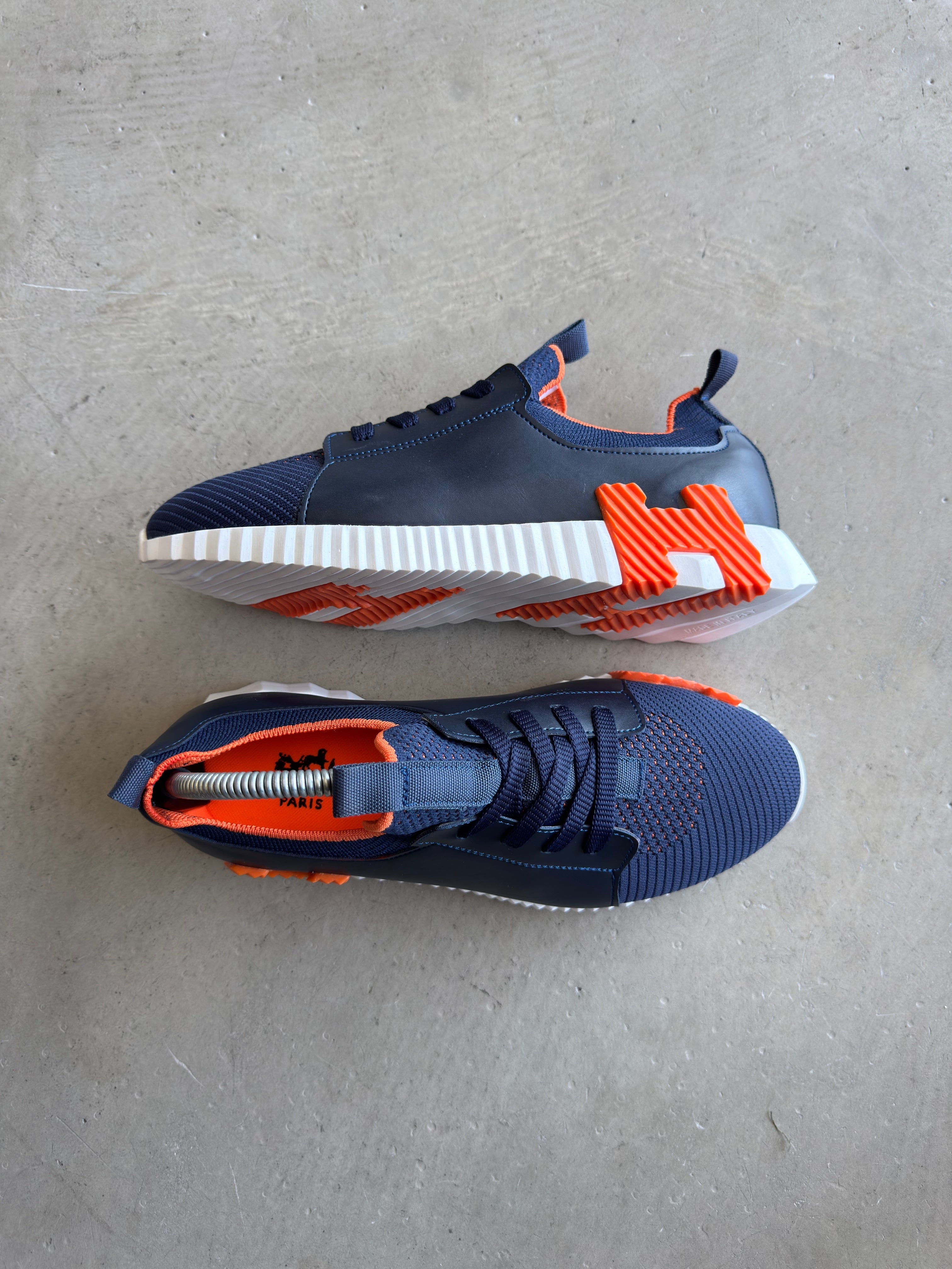 Hermes Lacivert Turuncu Sneakers