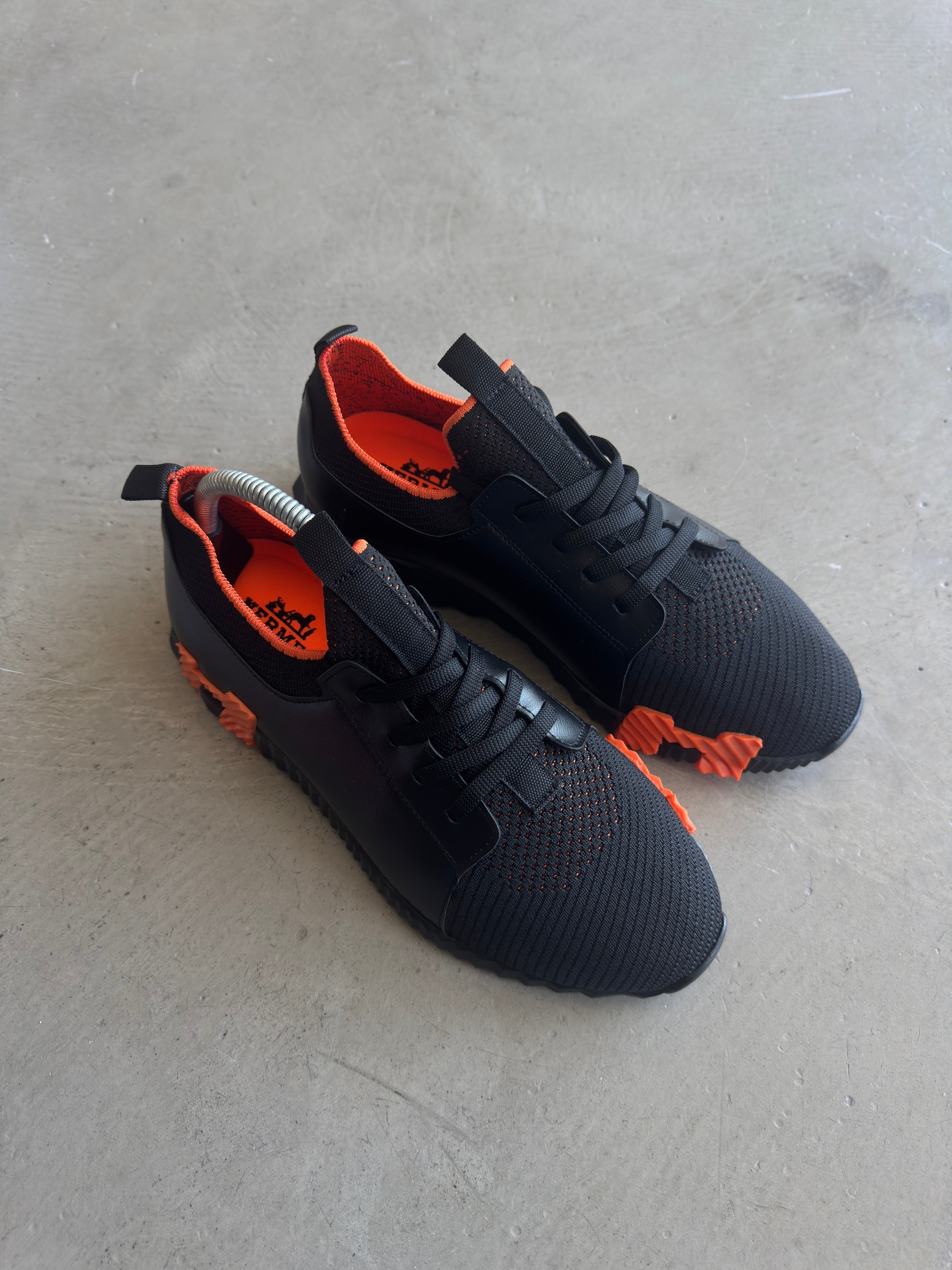 Hermes Siyah Turuncu Sneakers