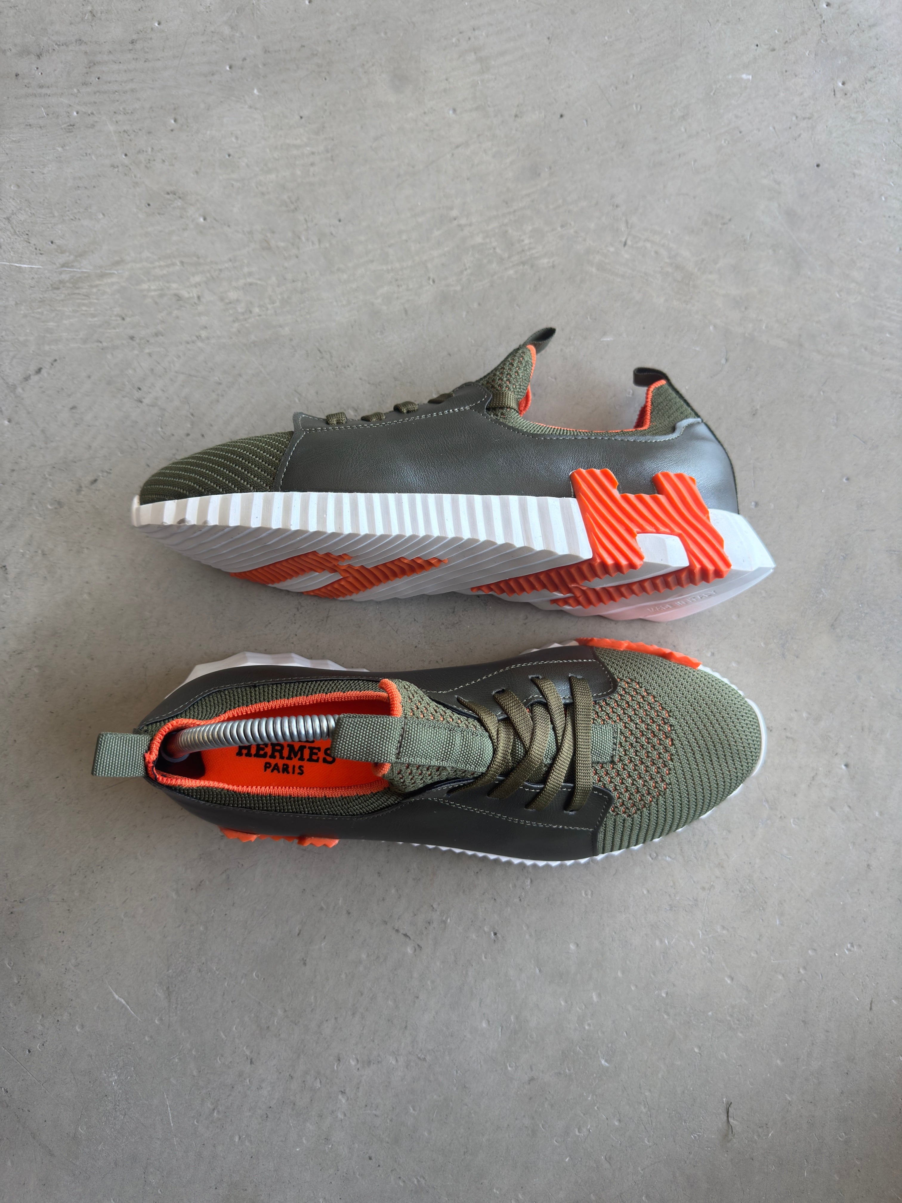Hermes Yeşil Turuncu Sneakers