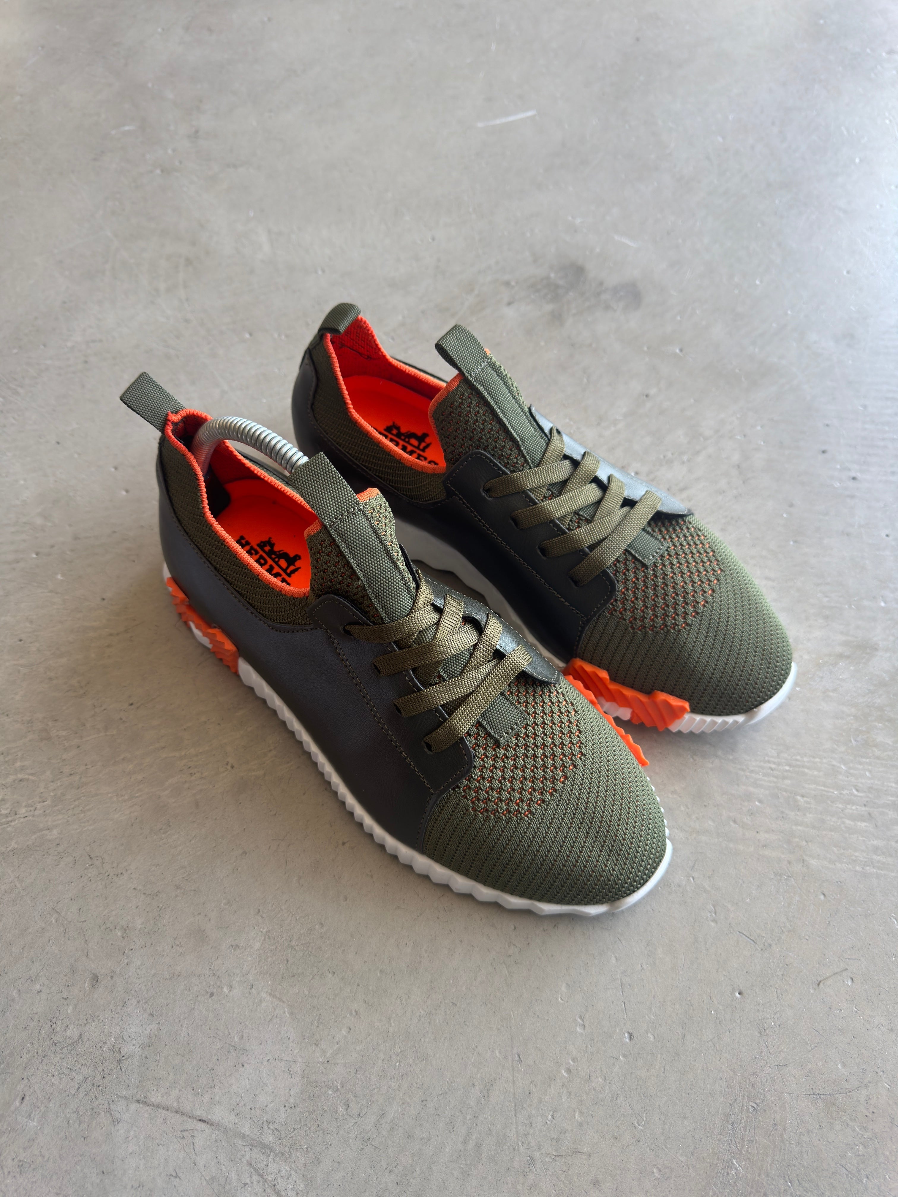 Hermes Yeşil Turuncu Sneakers