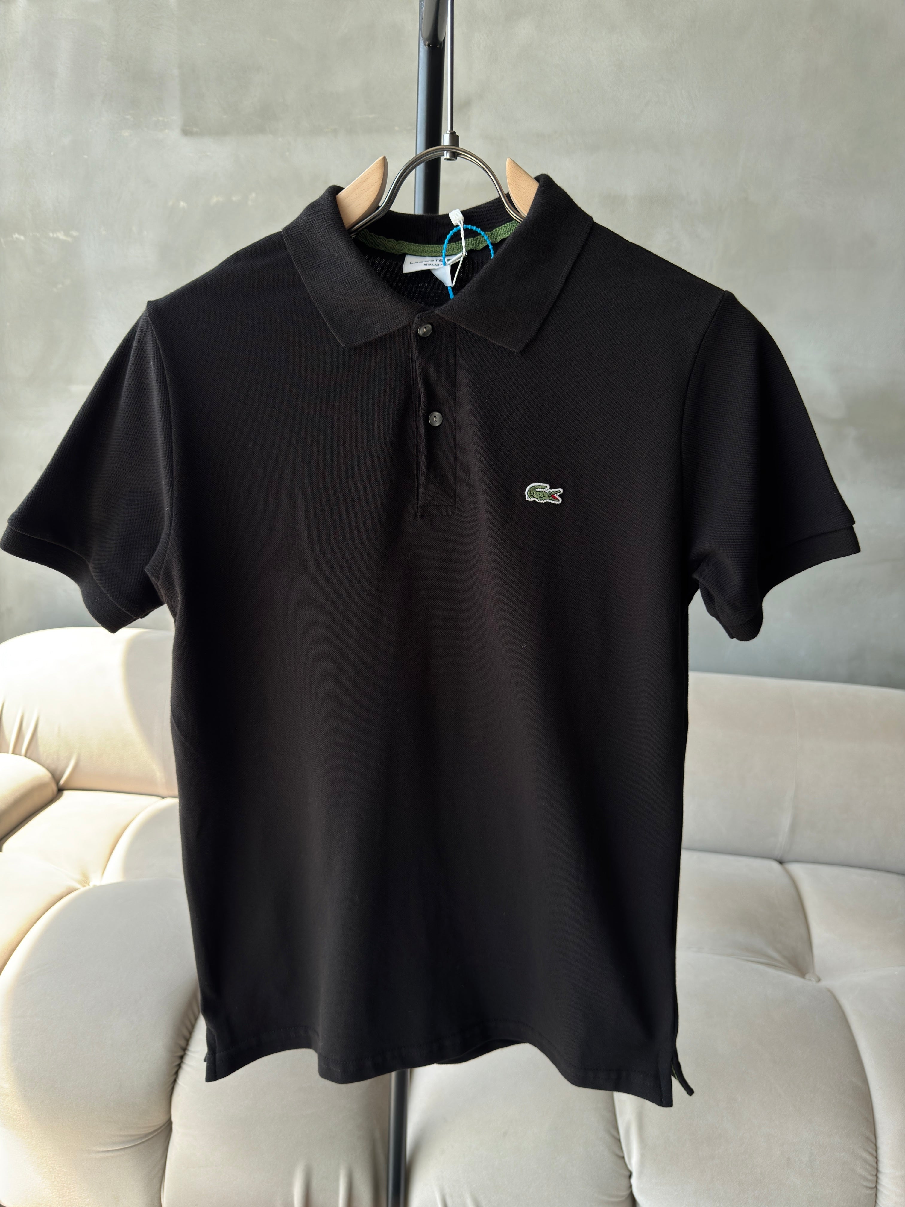 Lacoste Polo Yaka Siyah Tshirt (premium)
