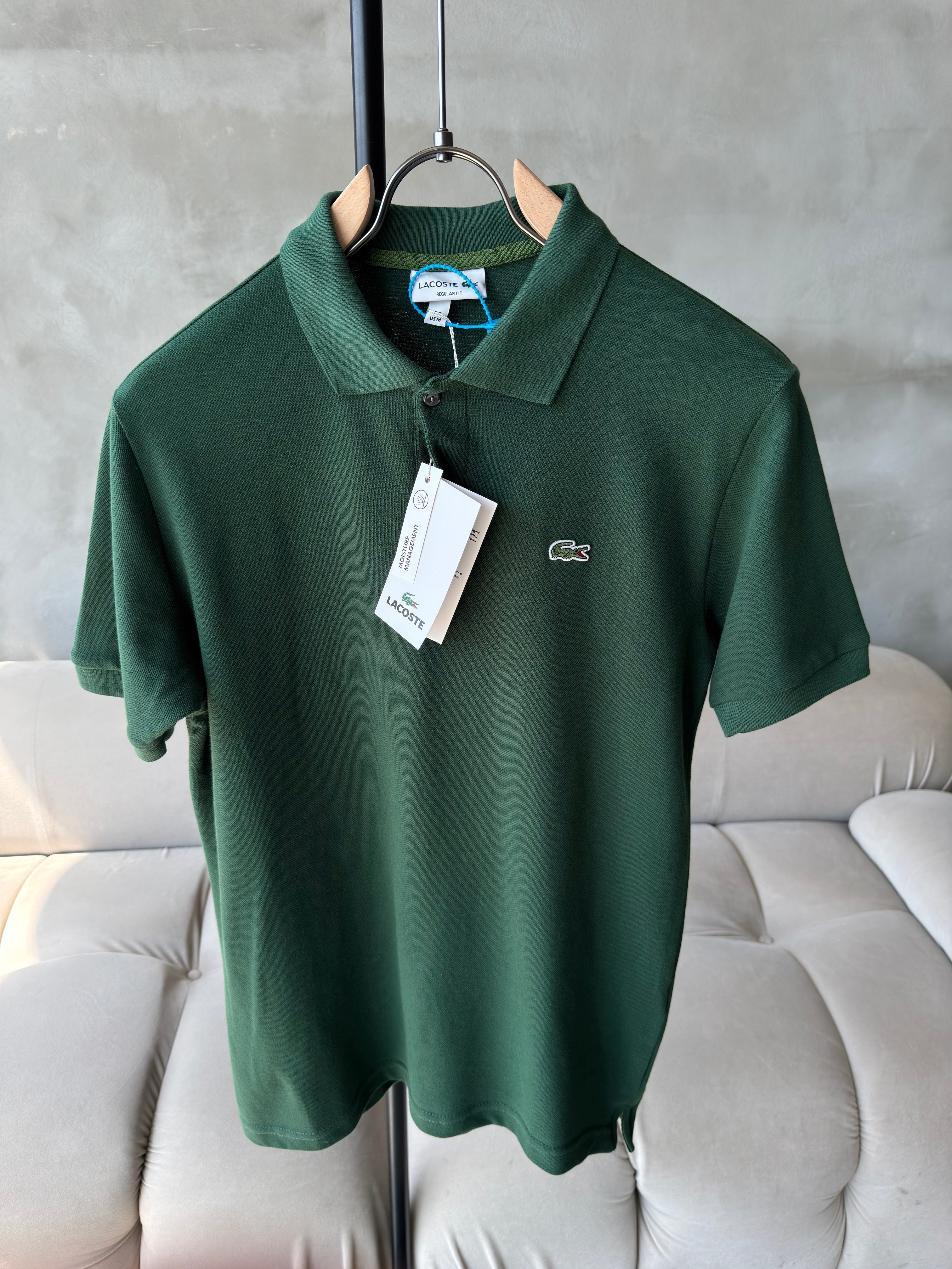 Lacoste Polo Yaka Yeşil Tshirt (premium)