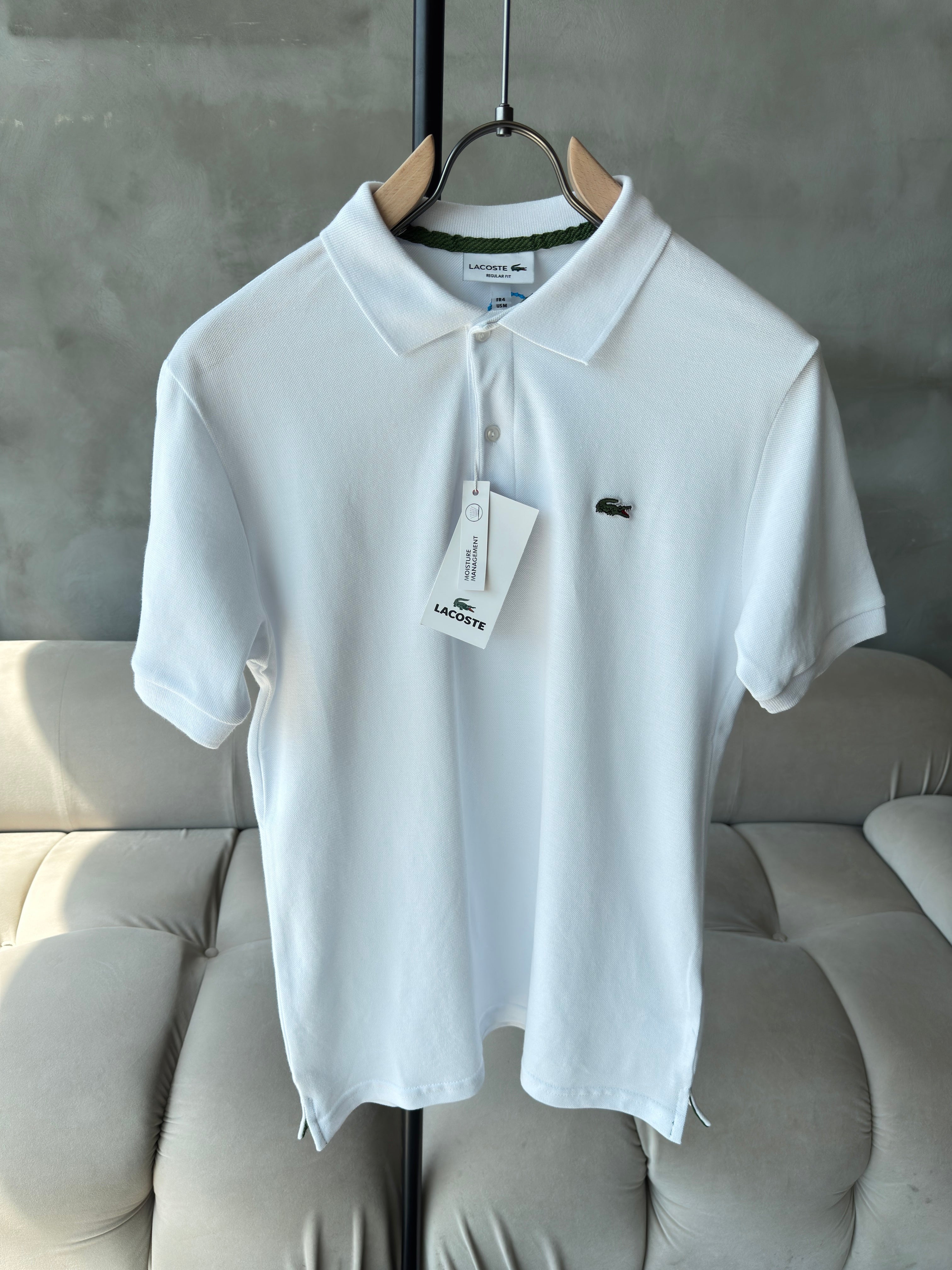 Lacoste Polo Yaka Beyaz Tshirt (premium)