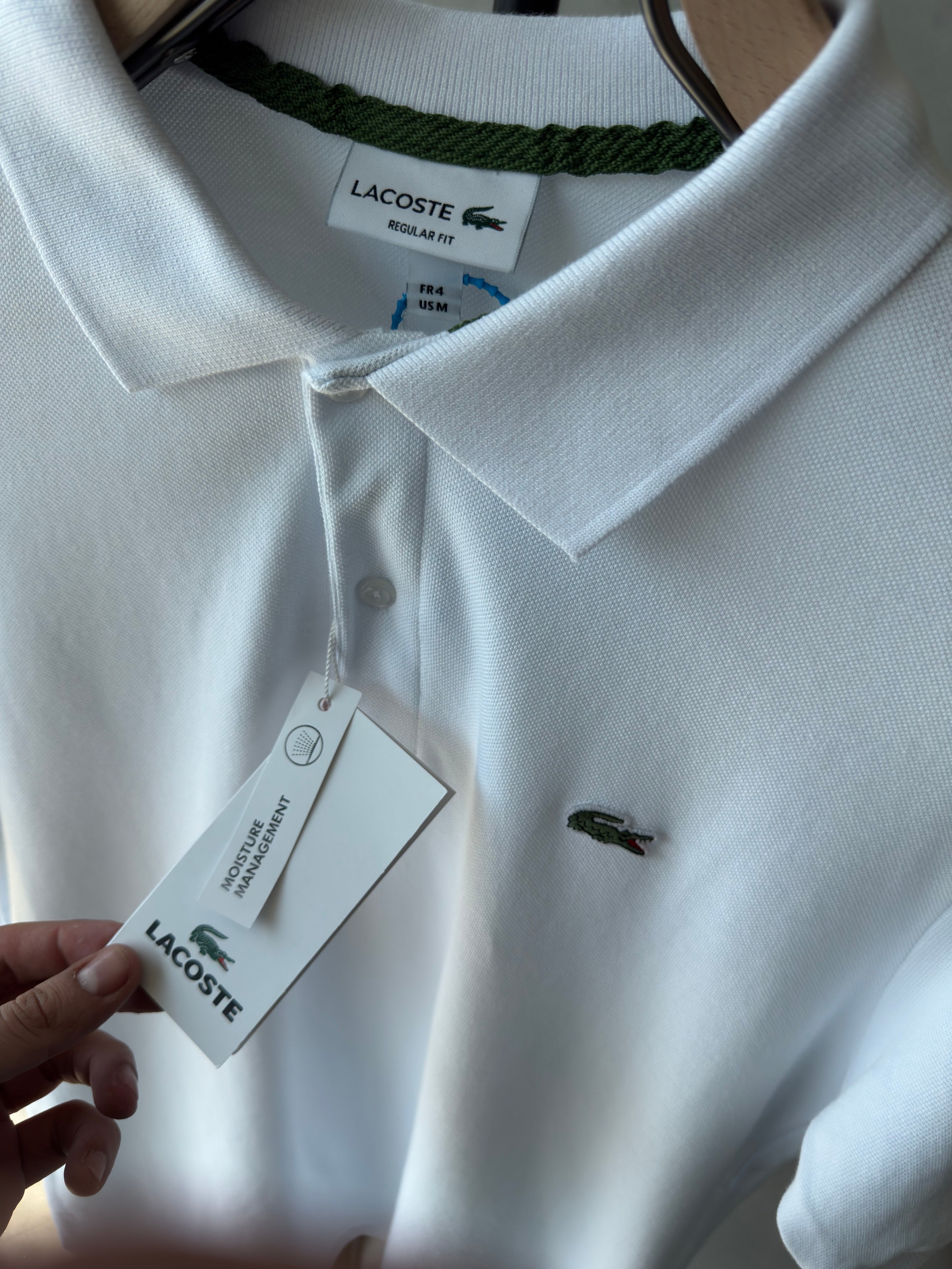 Lacoste Polo Yaka Beyaz Tshirt (premium)