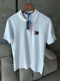 Tommy Polo Yaka Beyaz Tshirt (premium)