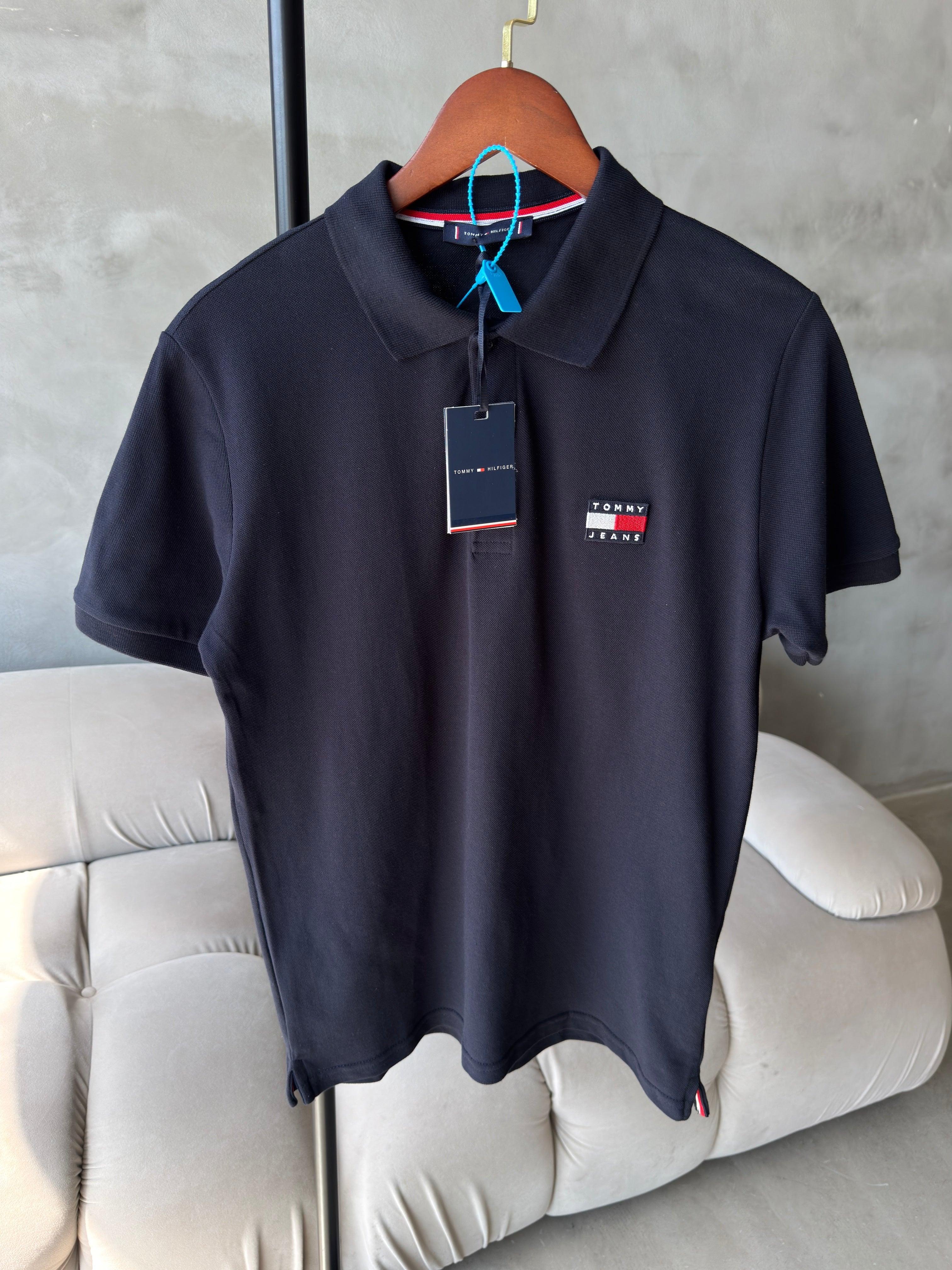 Tommy Polo Yaka Lacivert Tshirt (premium)