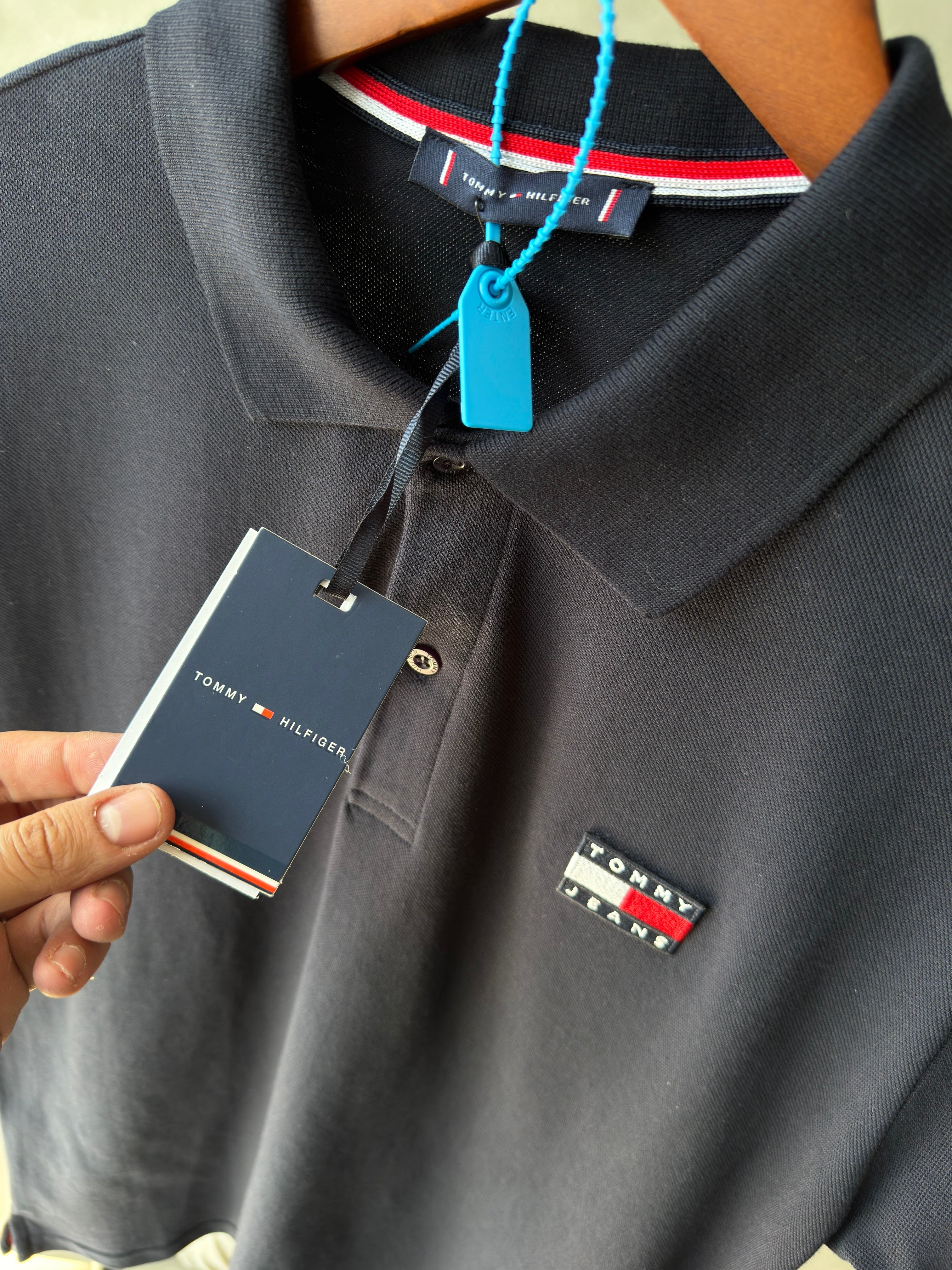 Tommy Polo Yaka Lacivert Tshirt (premium)