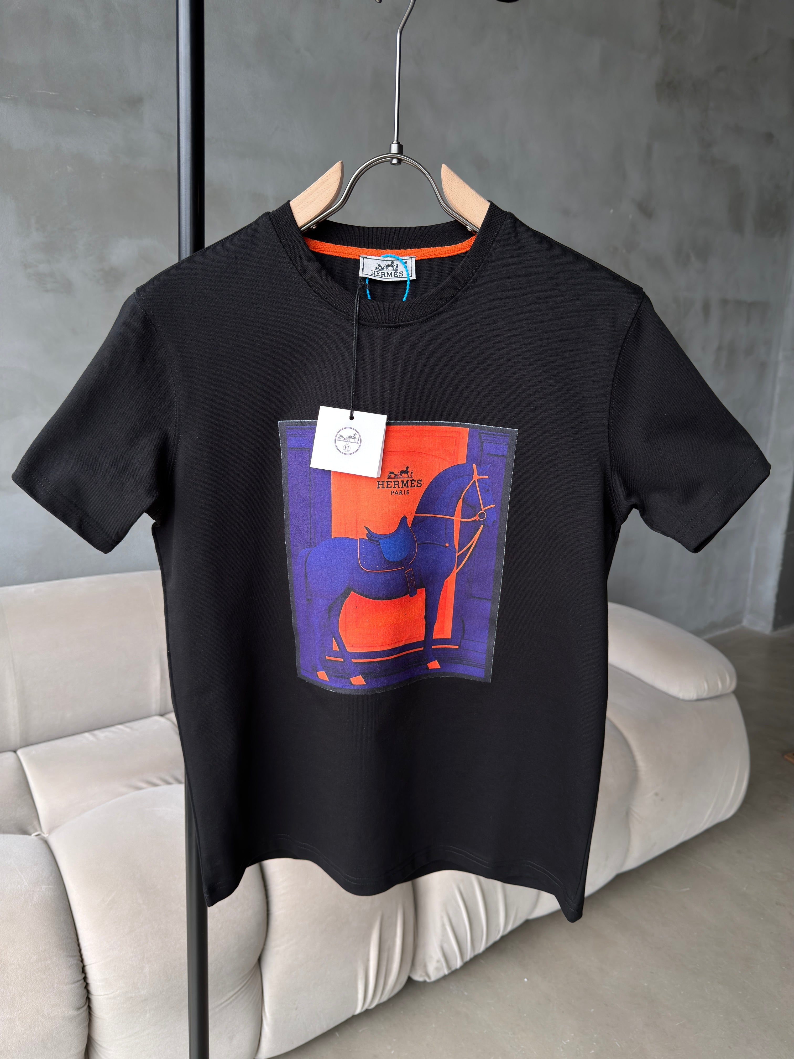 Hermes Figür Siyah Tshirt (premium)