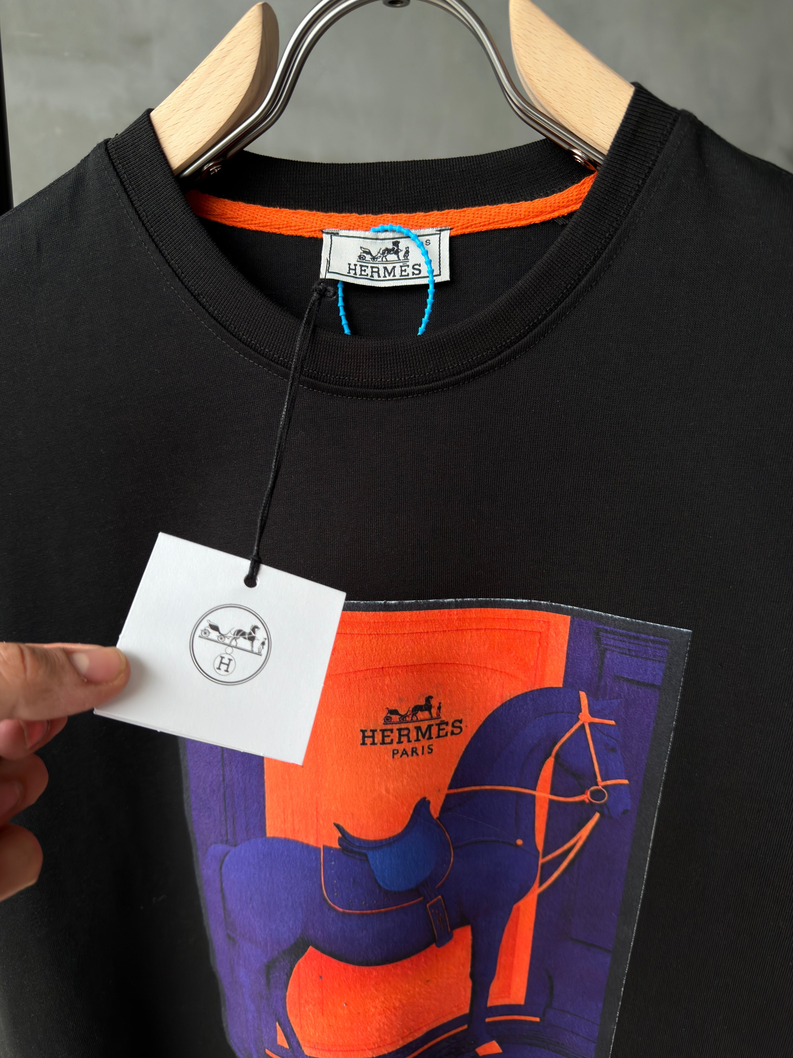 Hermes Figür Siyah Tshirt (premium)