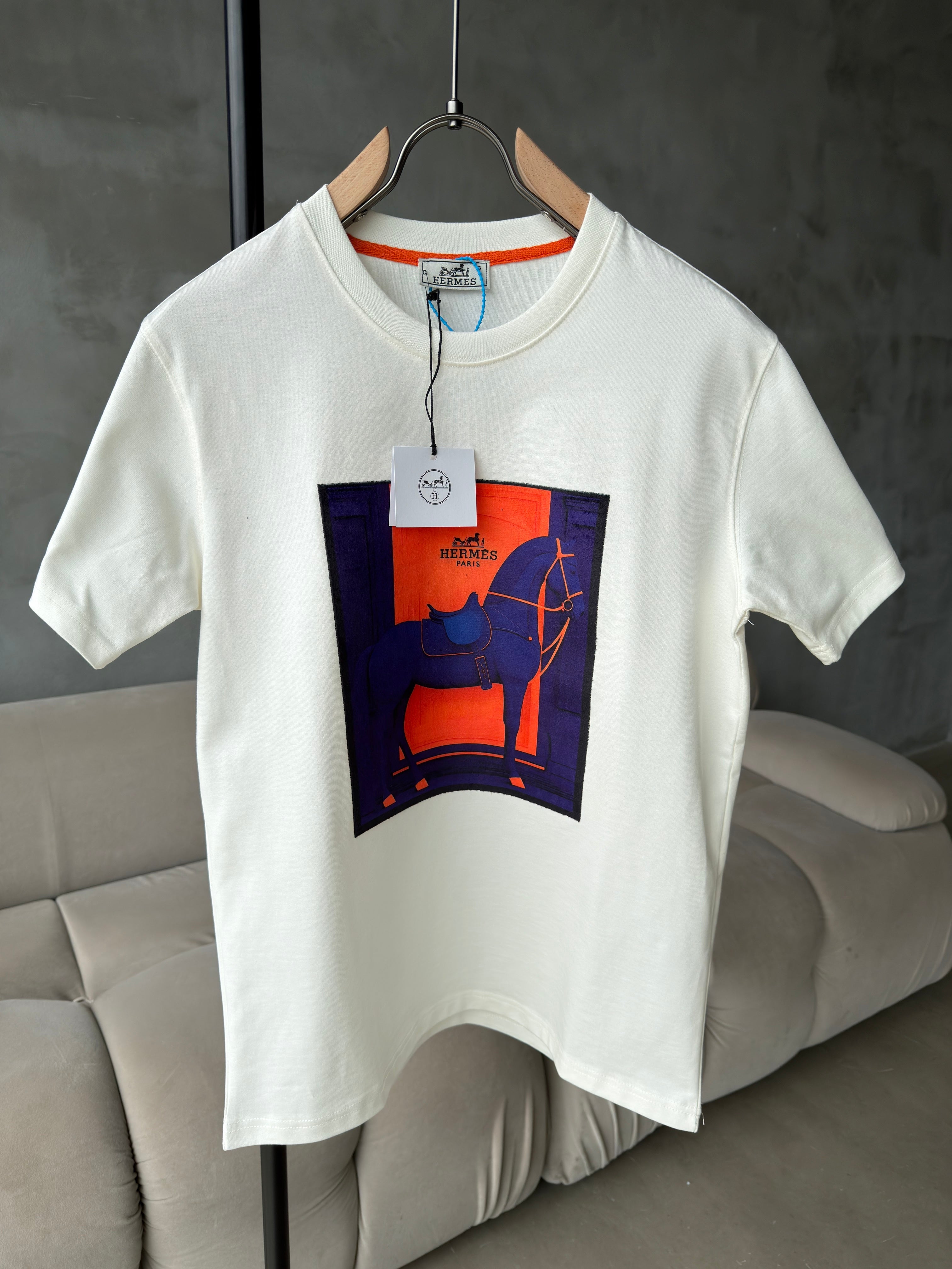 Hermes Figür Beyaz Tshirt (premium)