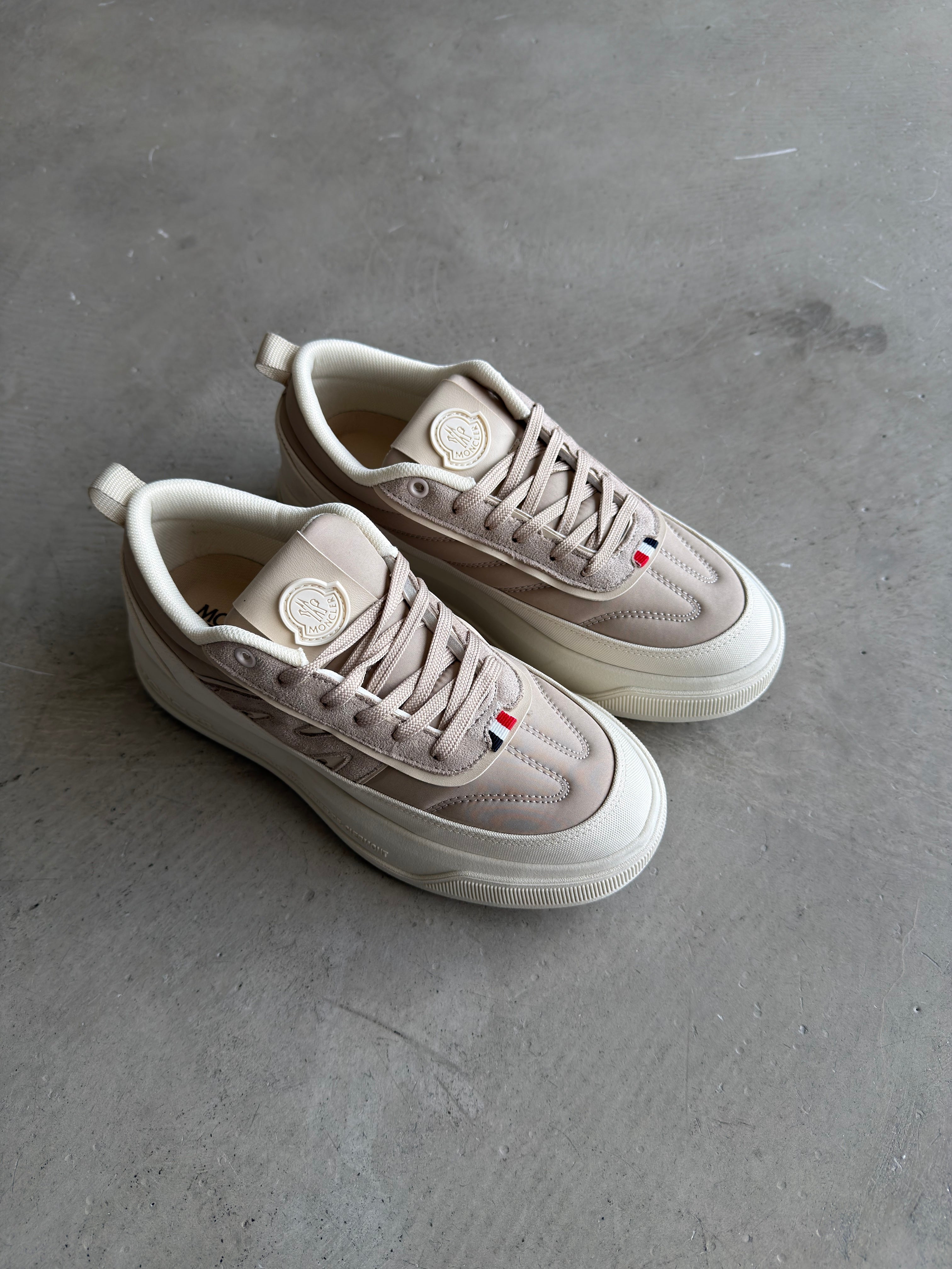 Moncler Krem Yüksek Taban
