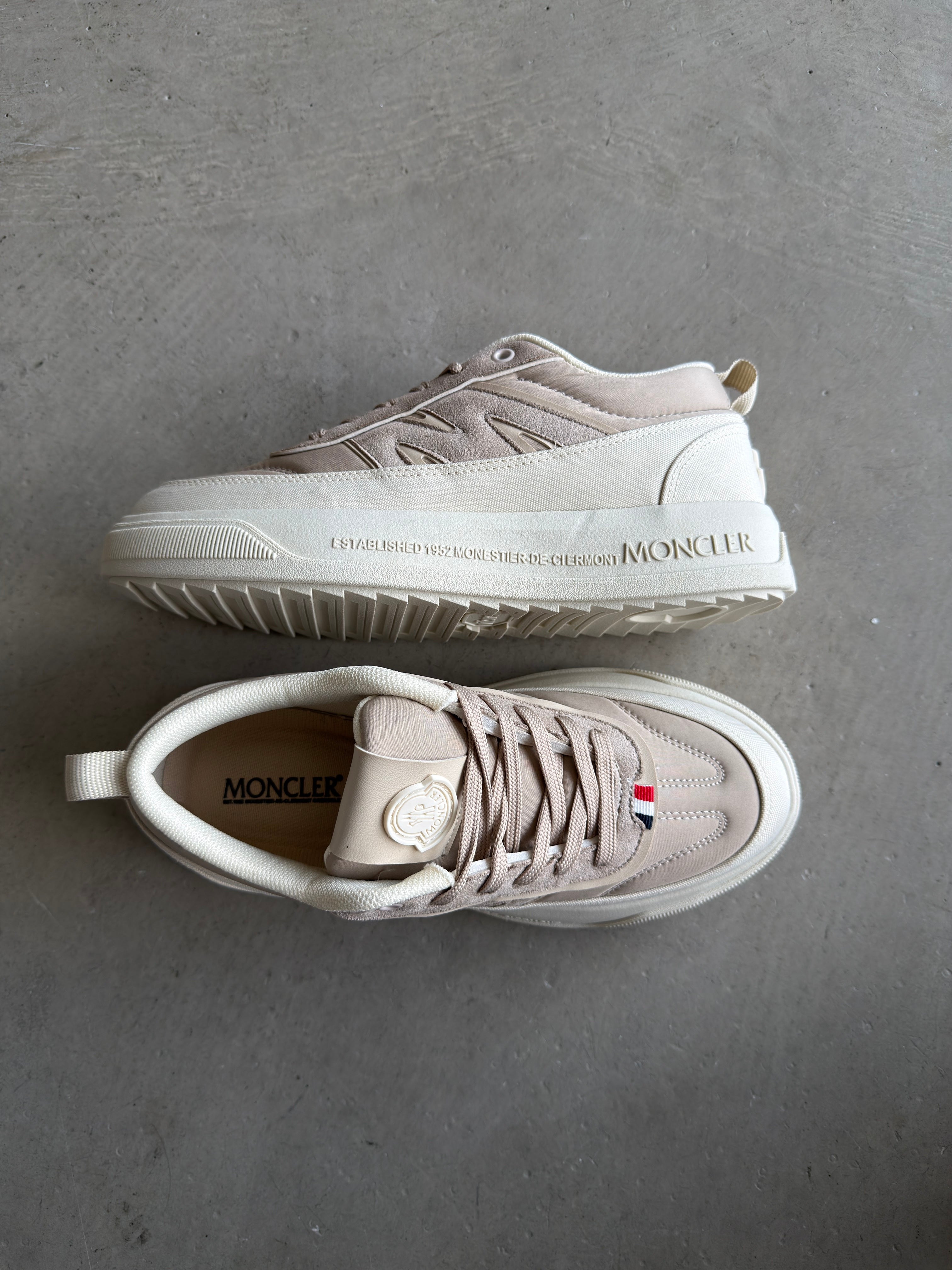 Moncler Krem Yüksek Taban