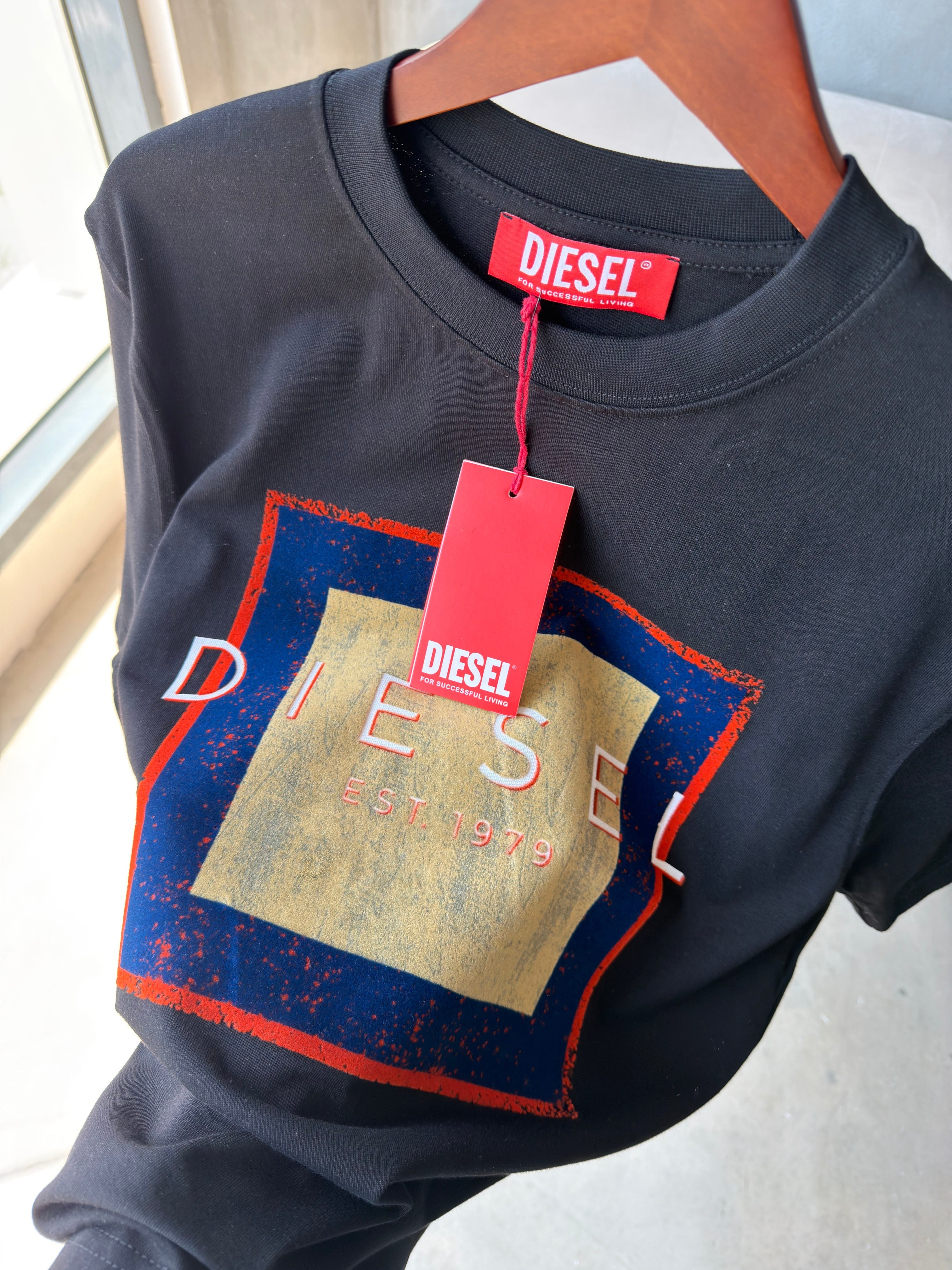 DİESEL SİYAH LOGO T-SHIRT