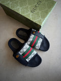 Gucci Siyah Gri Terlik
