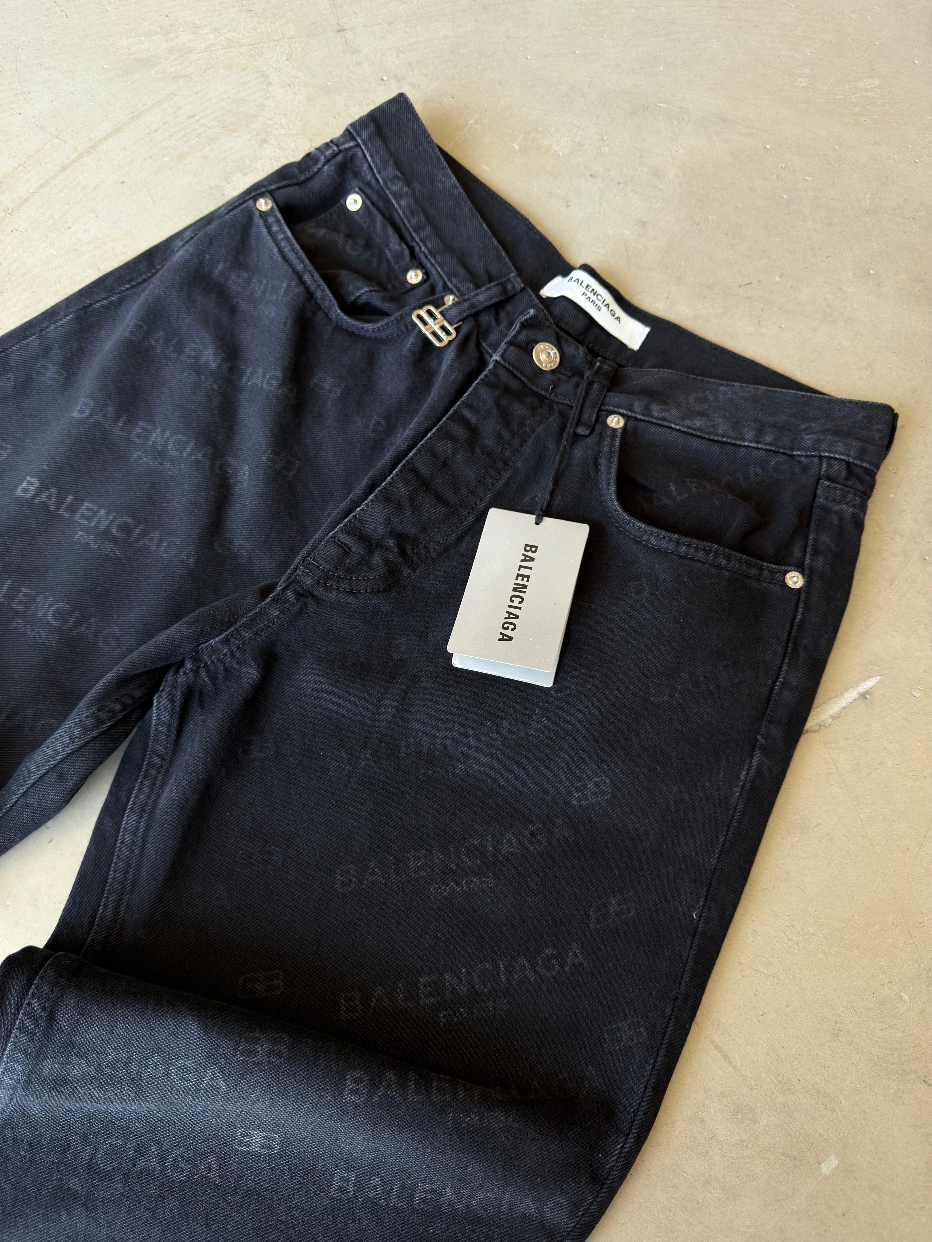 Balenciaga Siyah Kot Pantolon