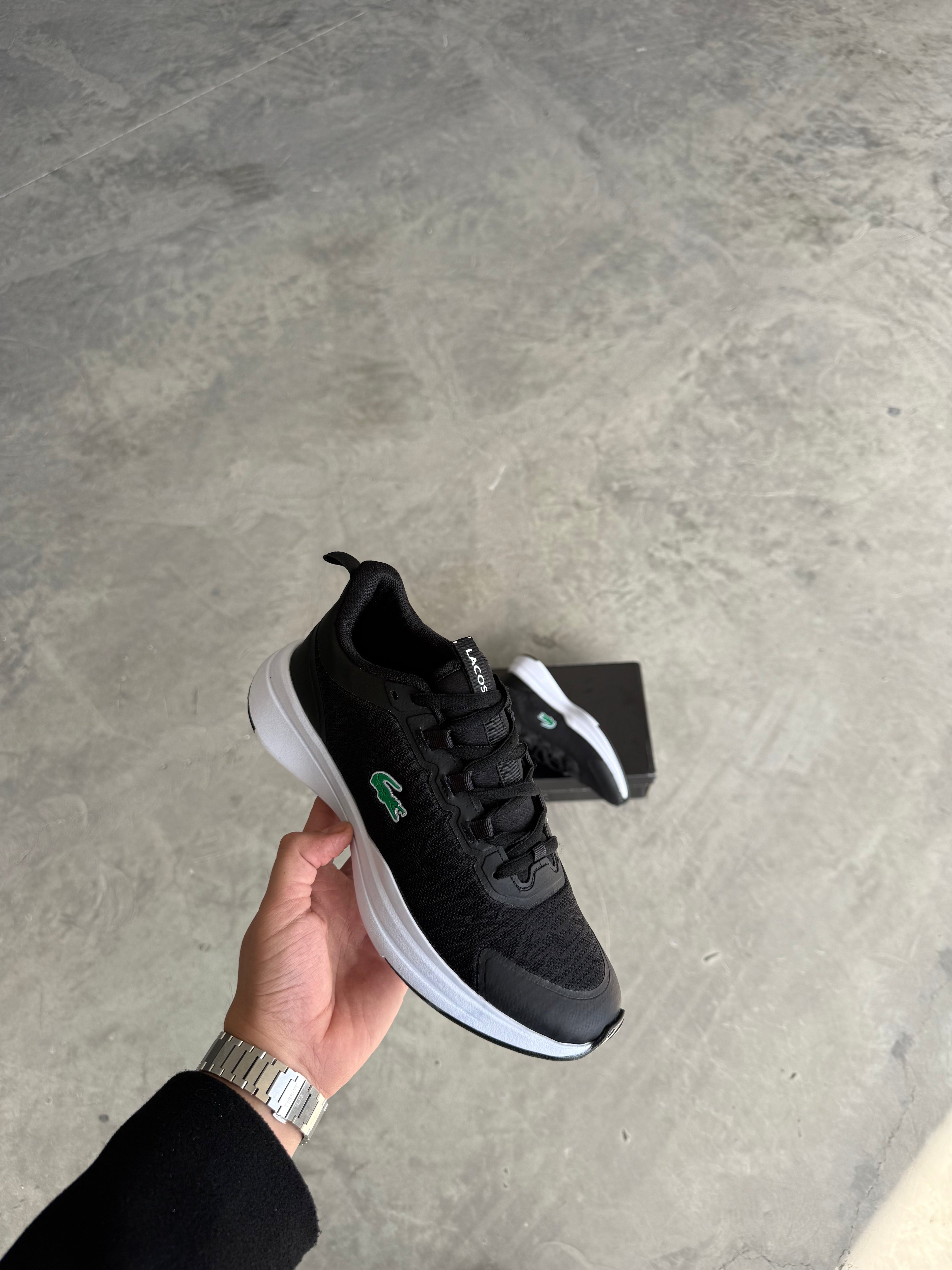 Lacoste Fileli Siyah