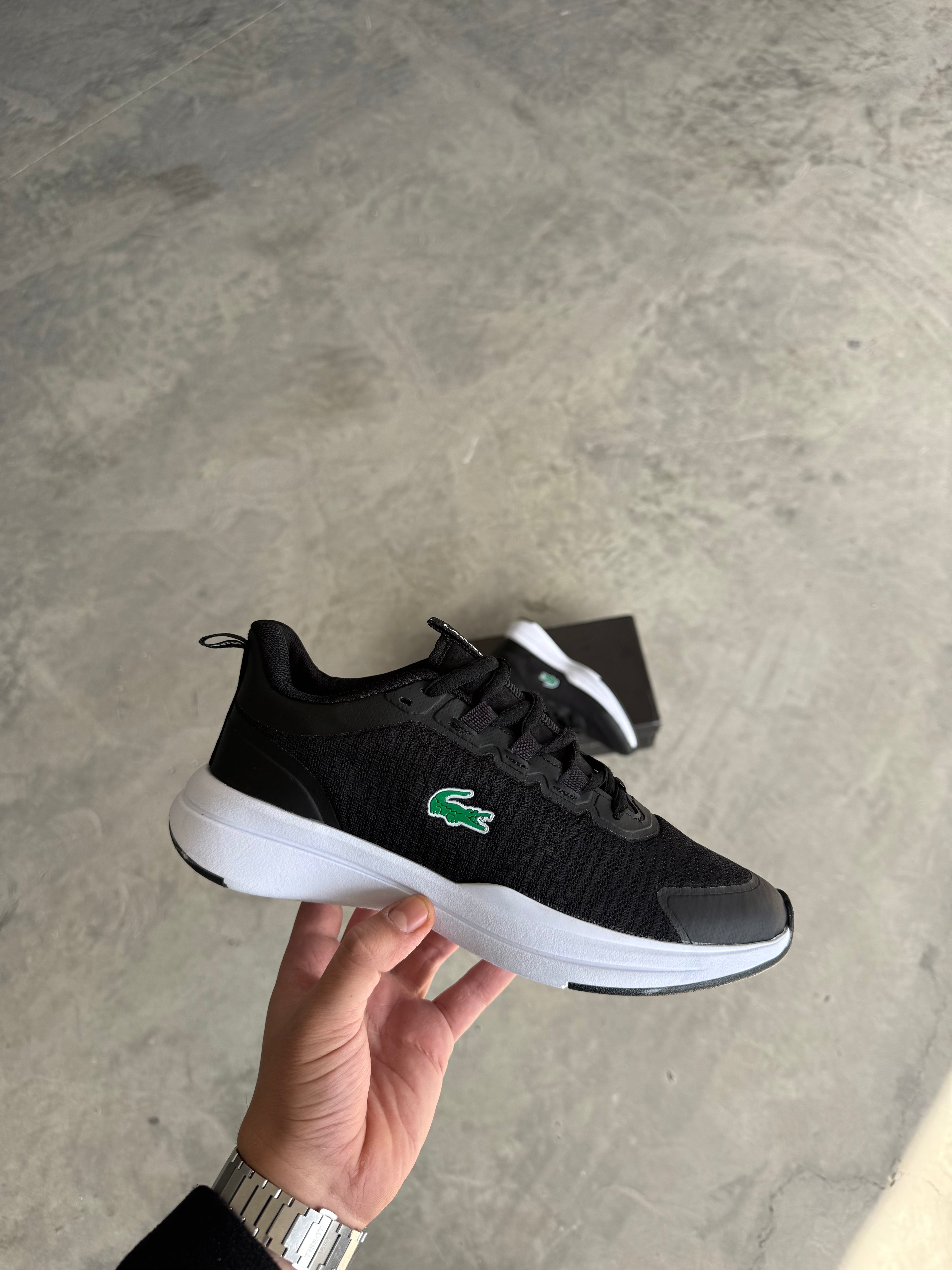Lacoste Fileli Siyah